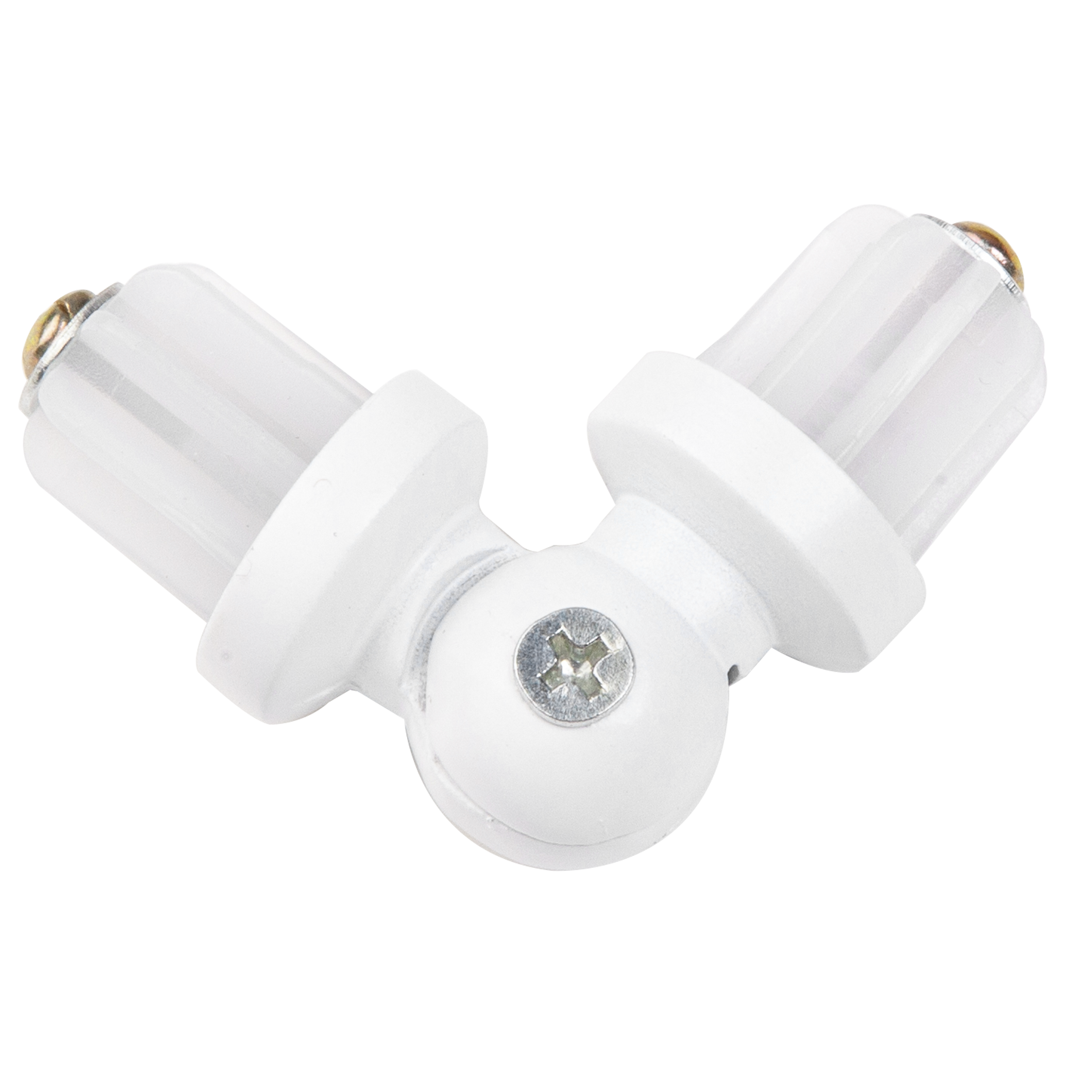 Łącznik kątowy do karnisza biały mat 19 mm Inspire