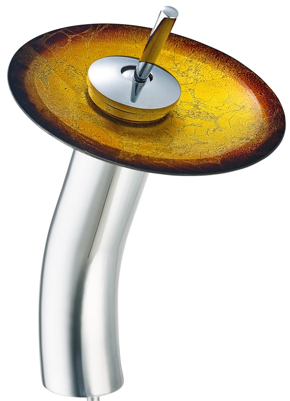 Bateria umywalkowa złota Szklana Evg Trade