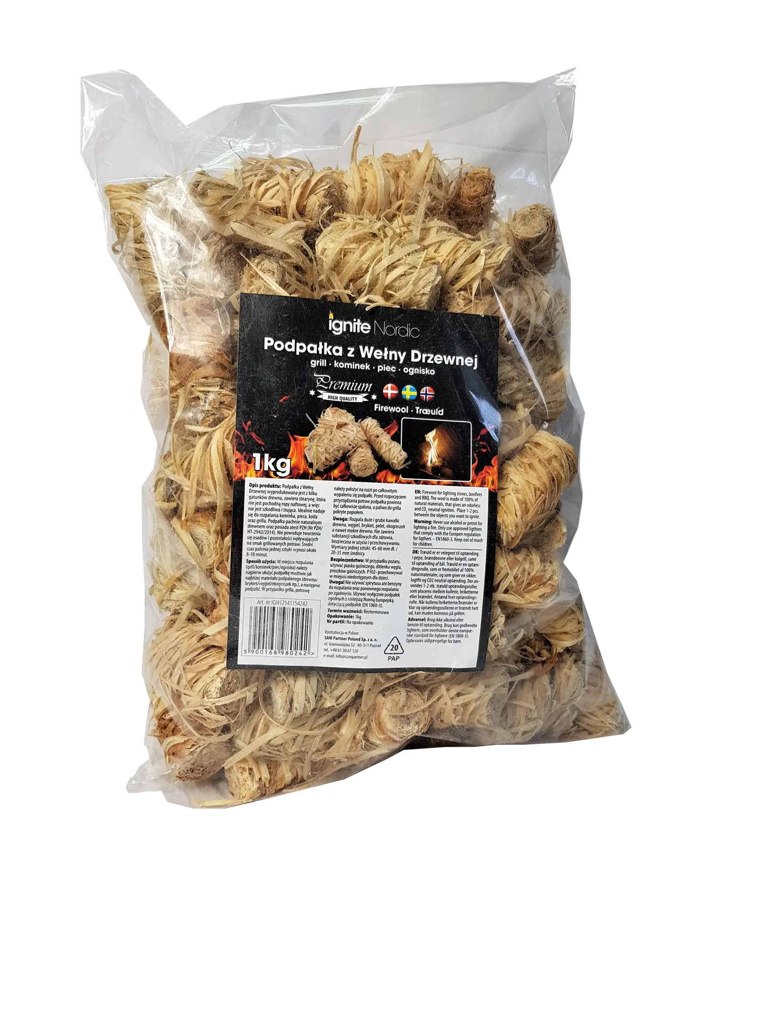 Podpałka - trociny z wełny drzewnej Firewool