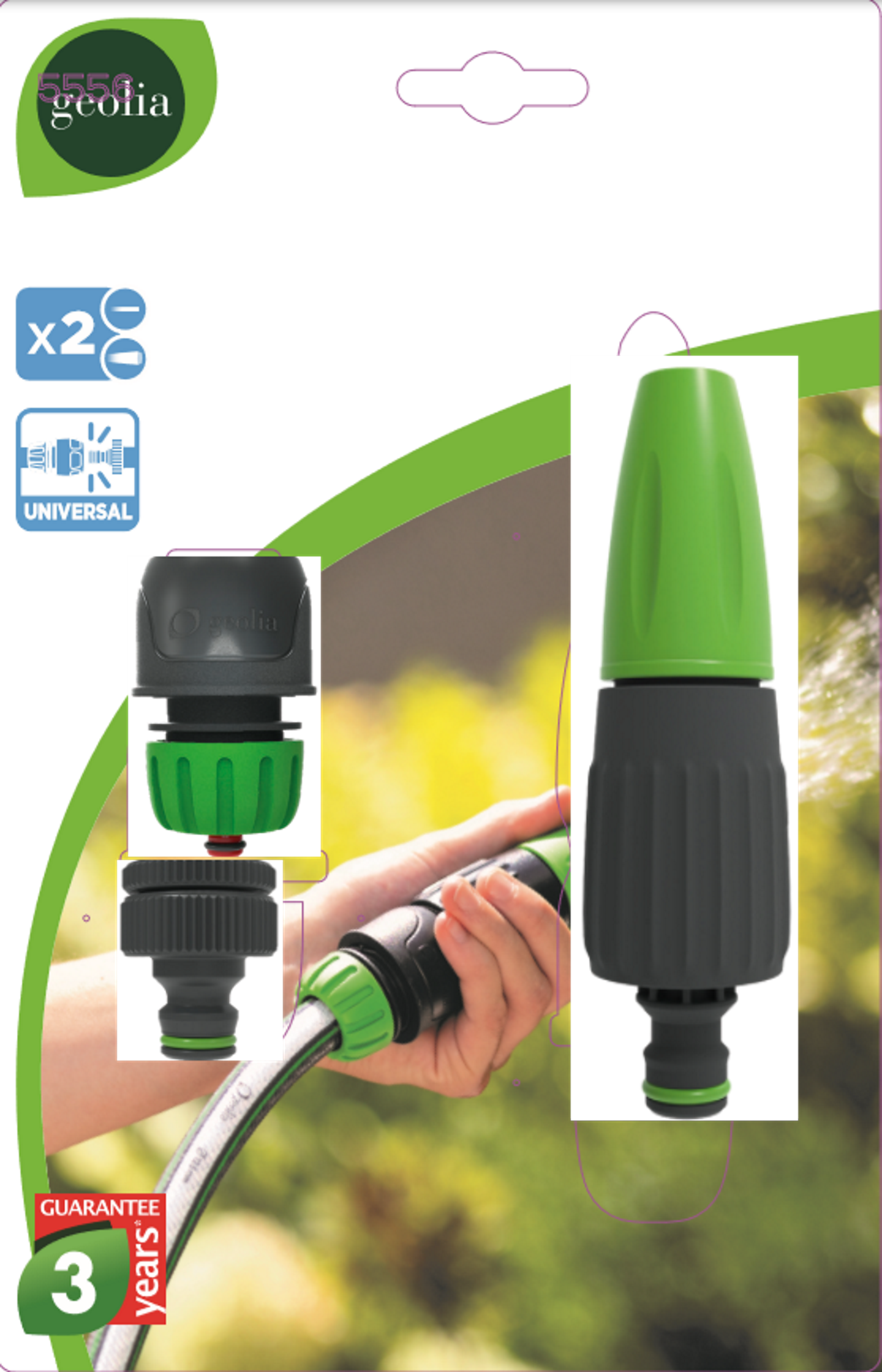 Kit de lanza + conectores GEOLIA 15 mm - 5