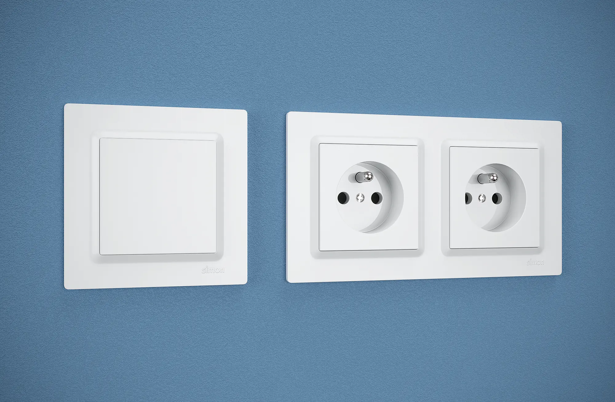 Gniazdo pojedyncze SIMON 10 biały SIMON - 2