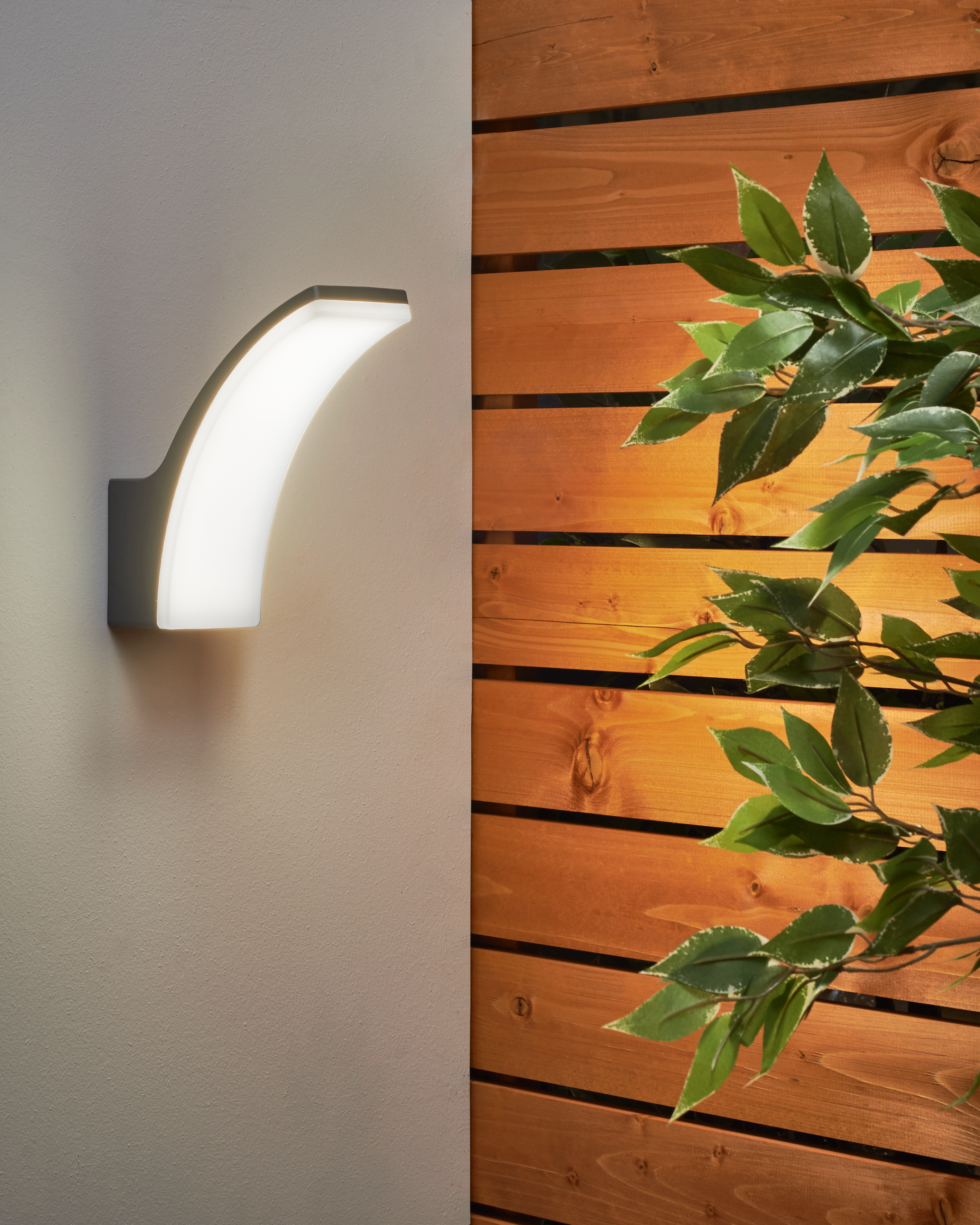 Applique LED moderno da esterno Lakko grigio IP44, luce bianco naturale 1200 lumen, INSPIRE - 4