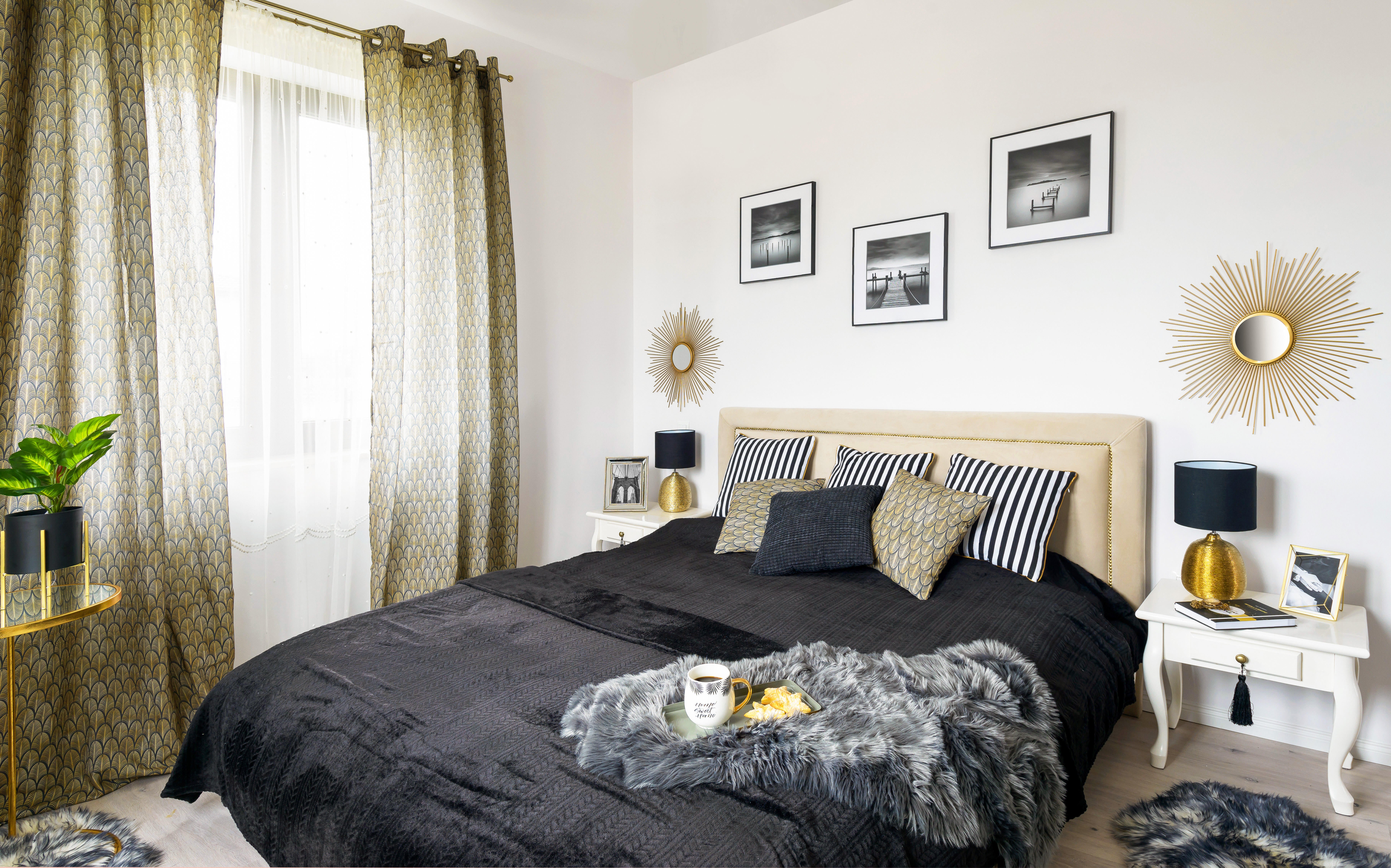 Lustro dekoracyjne Sun złote śr. 55 cm Inspire - 15