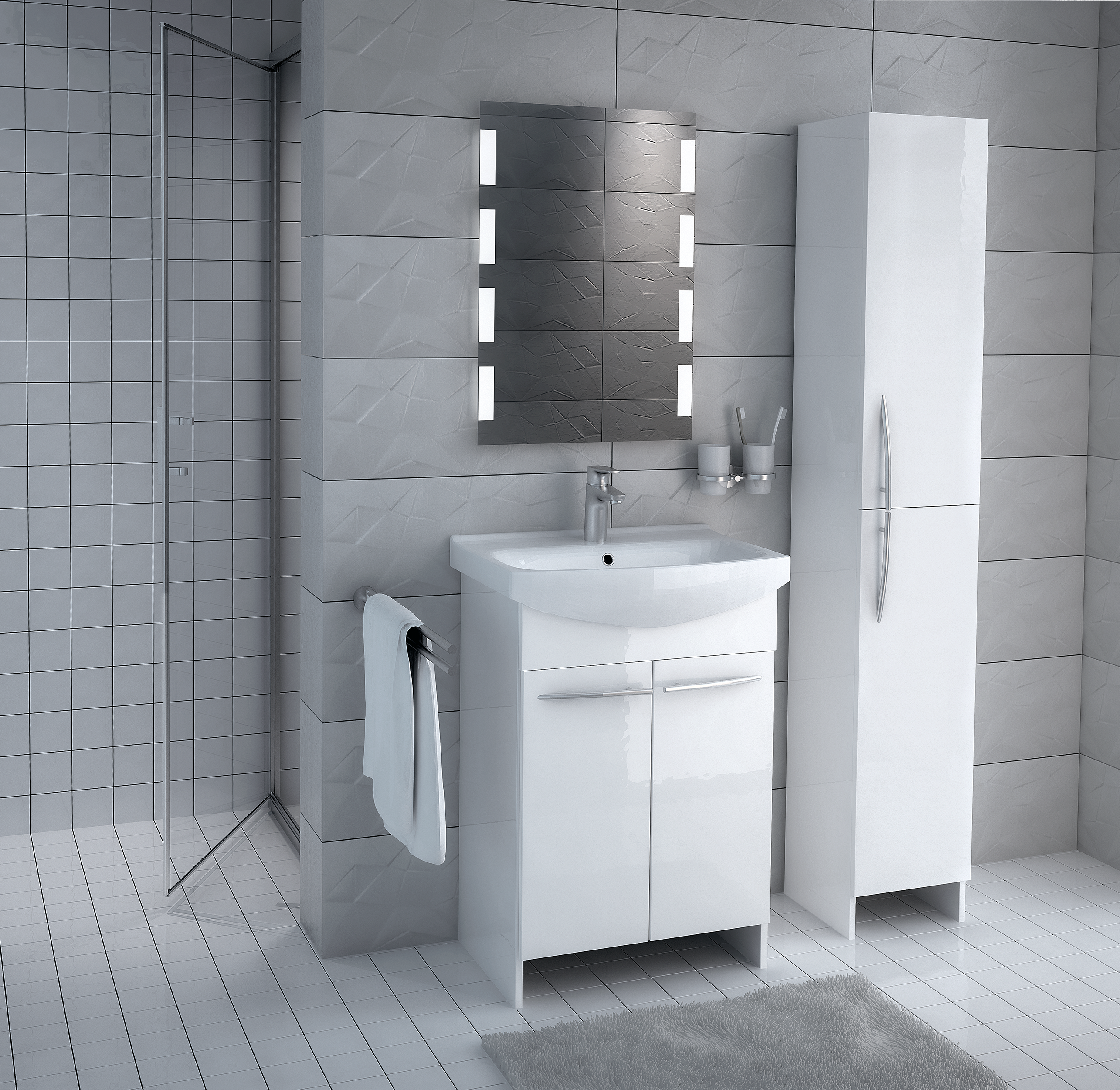 Zestaw szafka z umywalką Arsena 60.5 Cersanit - 10