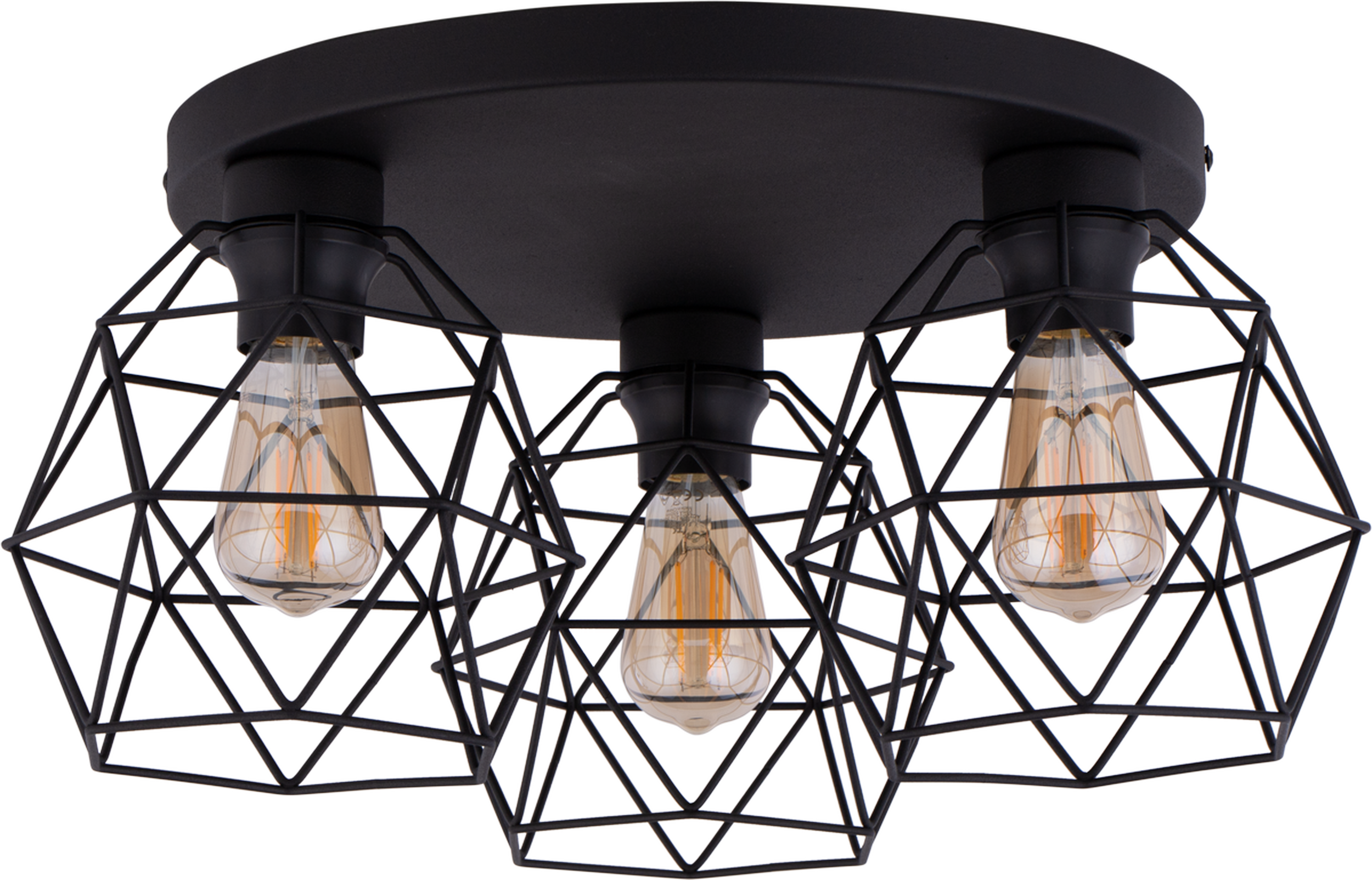 Lampa sufitowa Galaxy czarna 3 x E27 TK Lighting