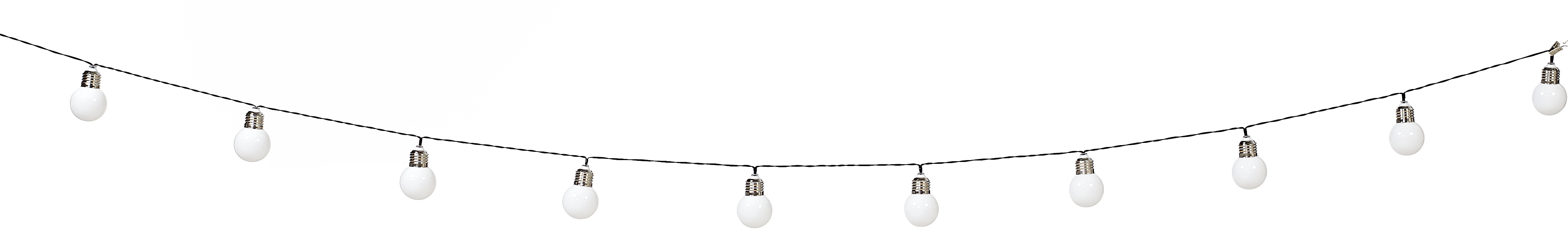 Girlanda solarna Milky 10xLED 2 m IP44 białe żarówki Polux - 7