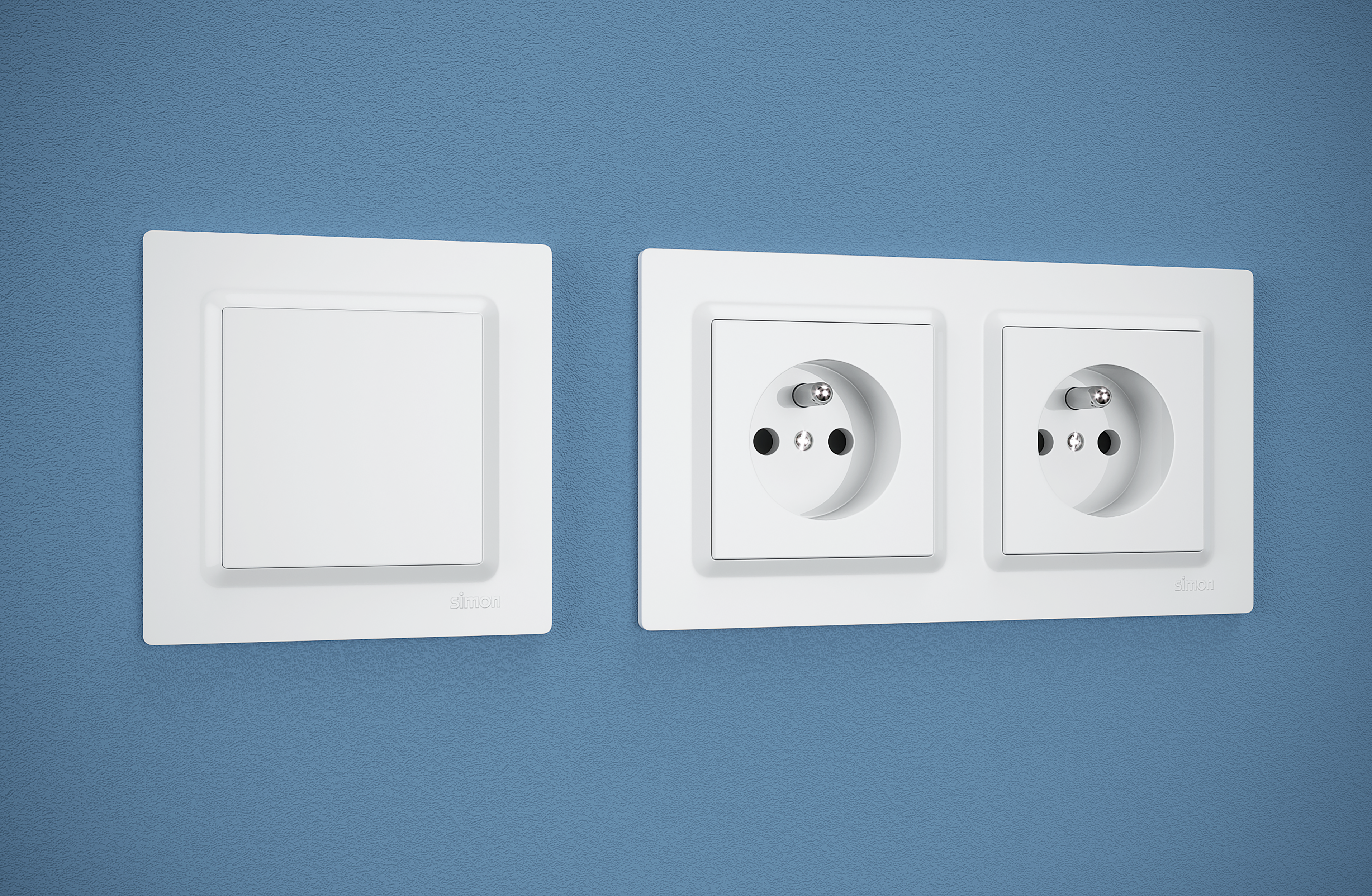 Ramka podwójna SIMON 10 Biały KONTAKT SIMON - 5