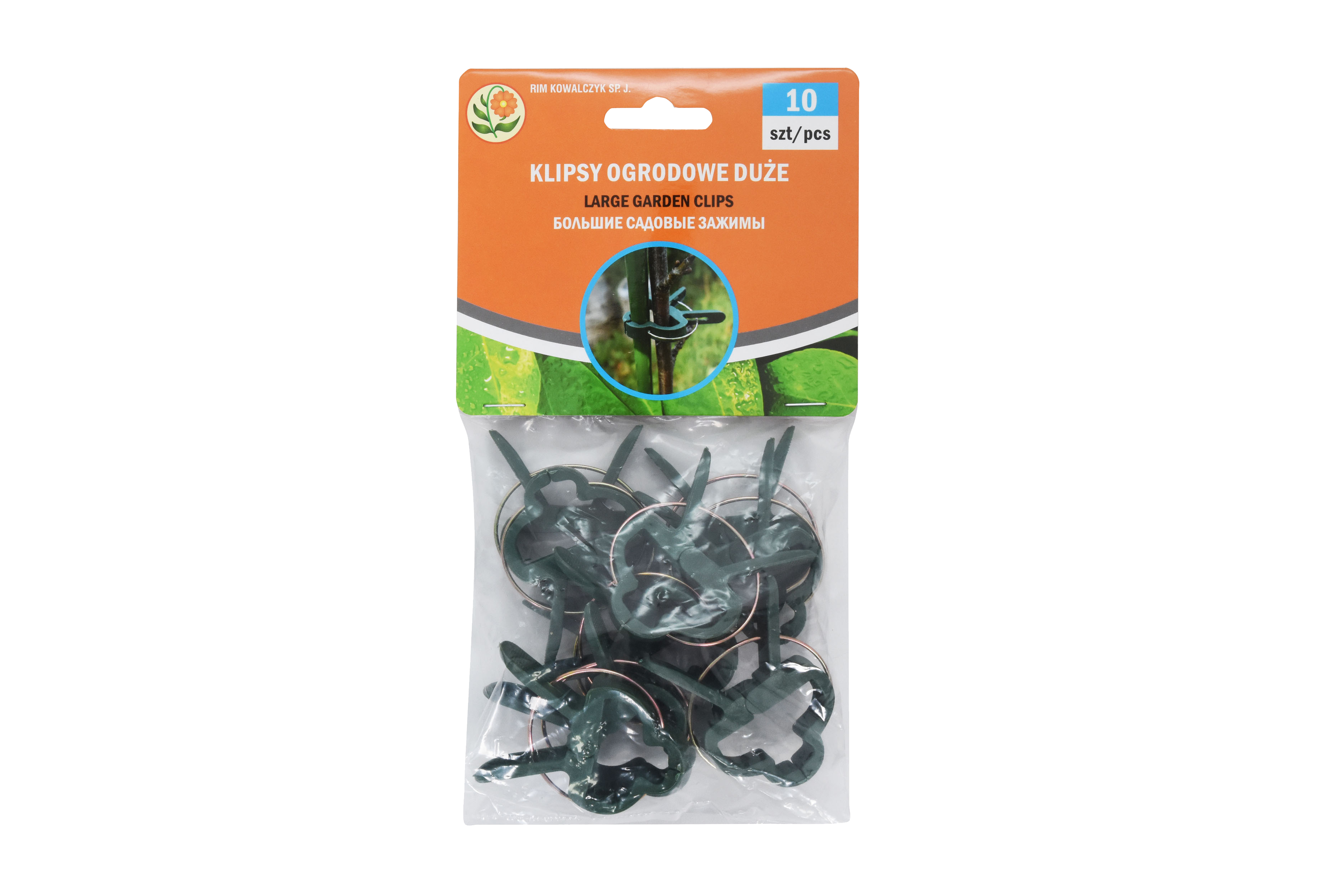 Klipsy ogrodowe duże 10szt. plastikowe - 5