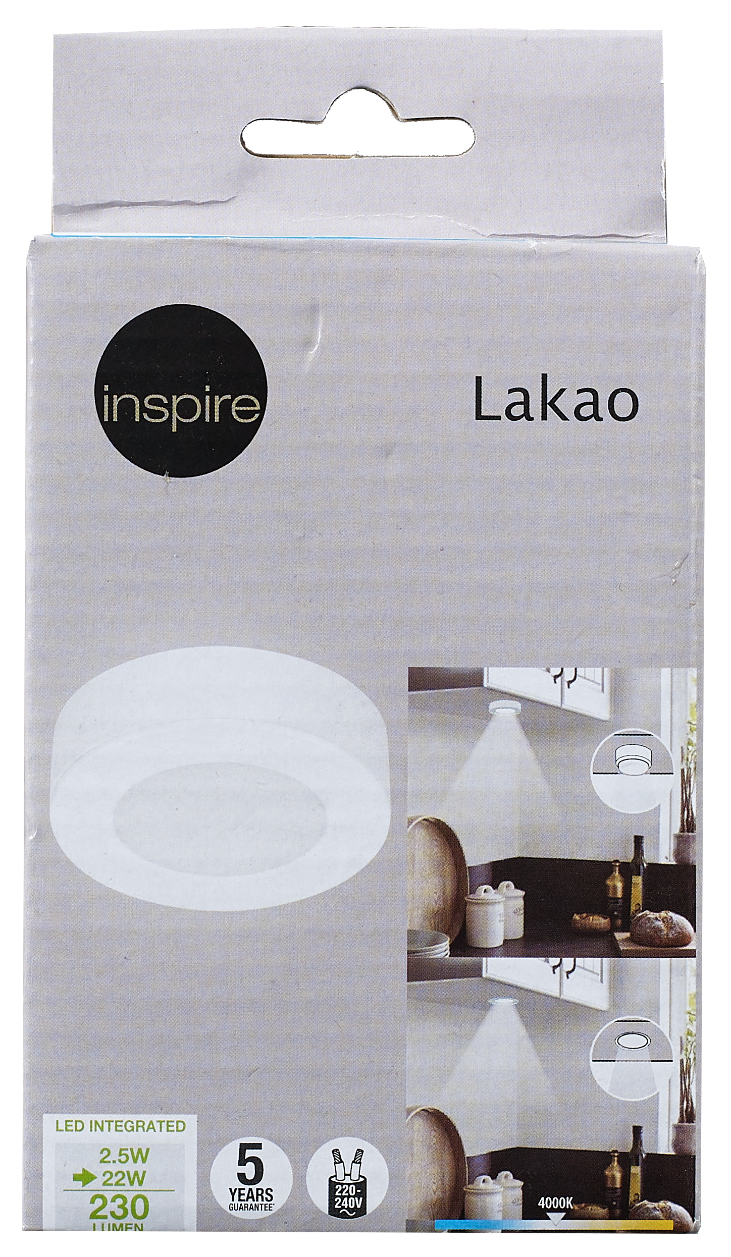 Oprawa podszafkowa LAKAO IP20 6.4 cm biała LED INSPIRE - 27