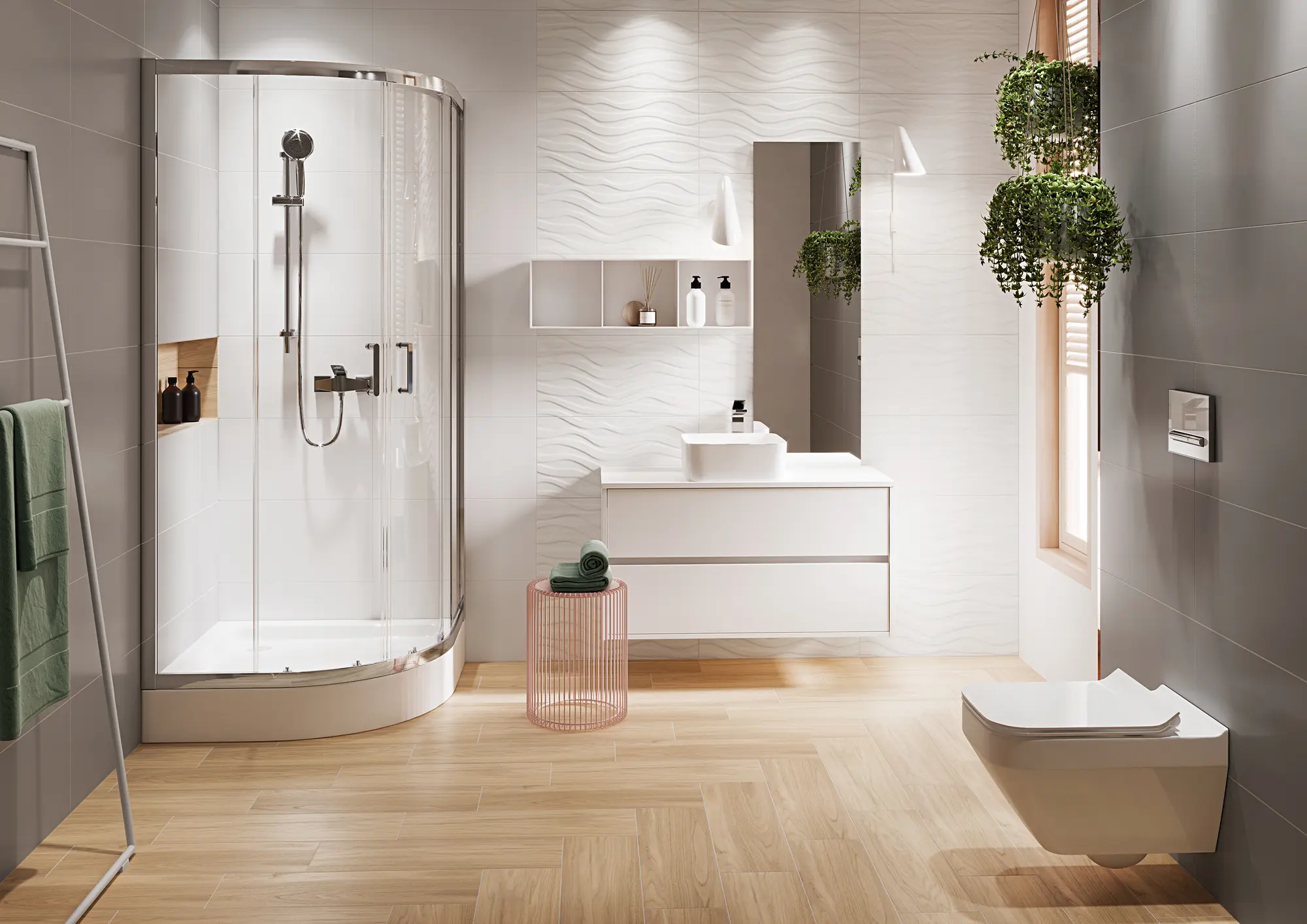 Kabina prysznicowa z brodzikiem 80 x 80 cm Arsena Cersanit - 6