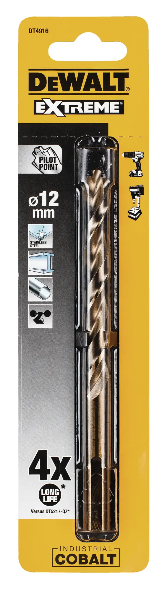 Wiertło do metalu HSS COB 12/151 mm 1 szt.DT4916-QZ DEWALT - 2