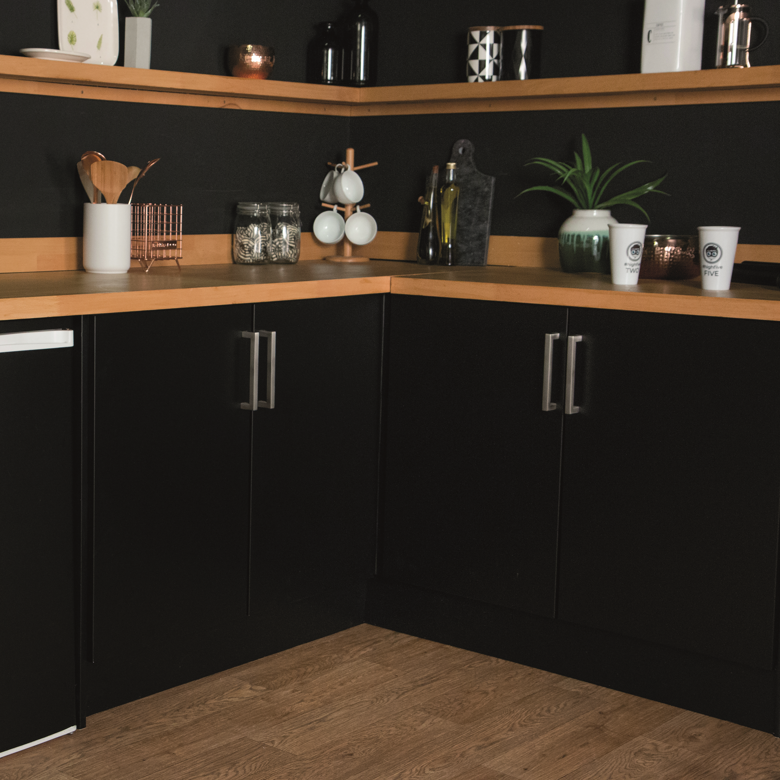 Okleina jednolita czarna 45 x 200 cm matowa - 3