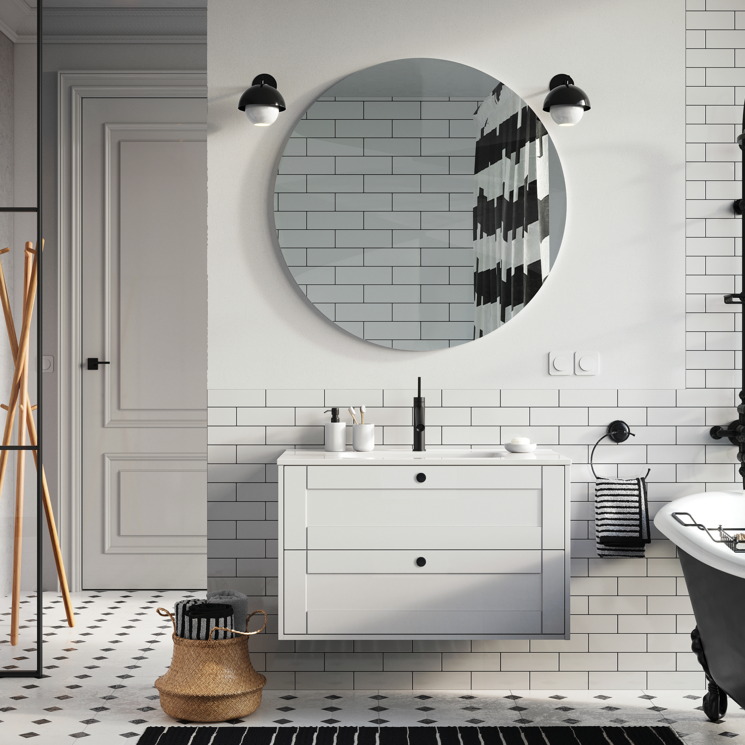 Szafka pod umywalkę  Kinga 60 x 54 x 45.6 Sensea - 5