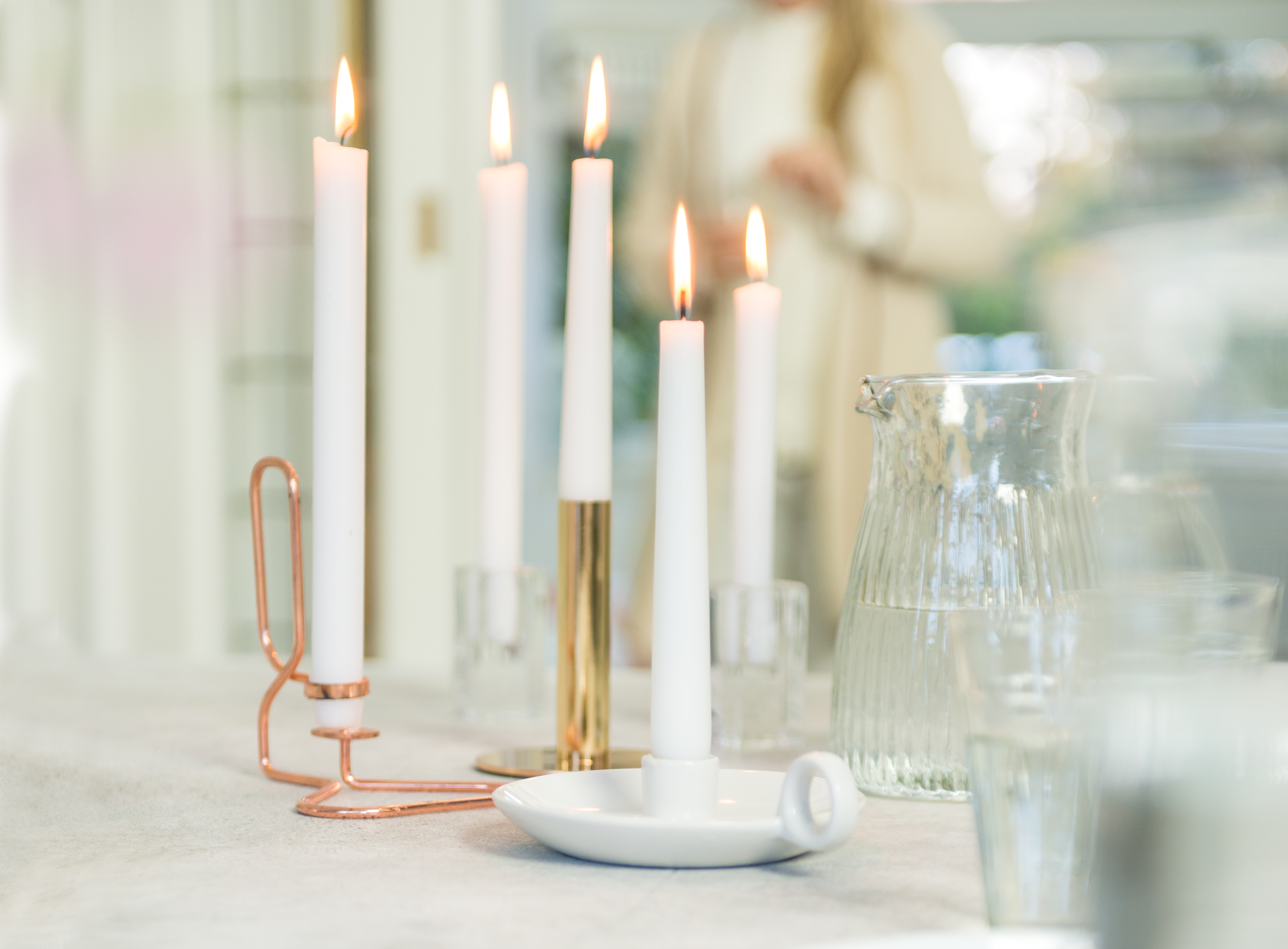 Świeca szpica biała Bolsius - 9