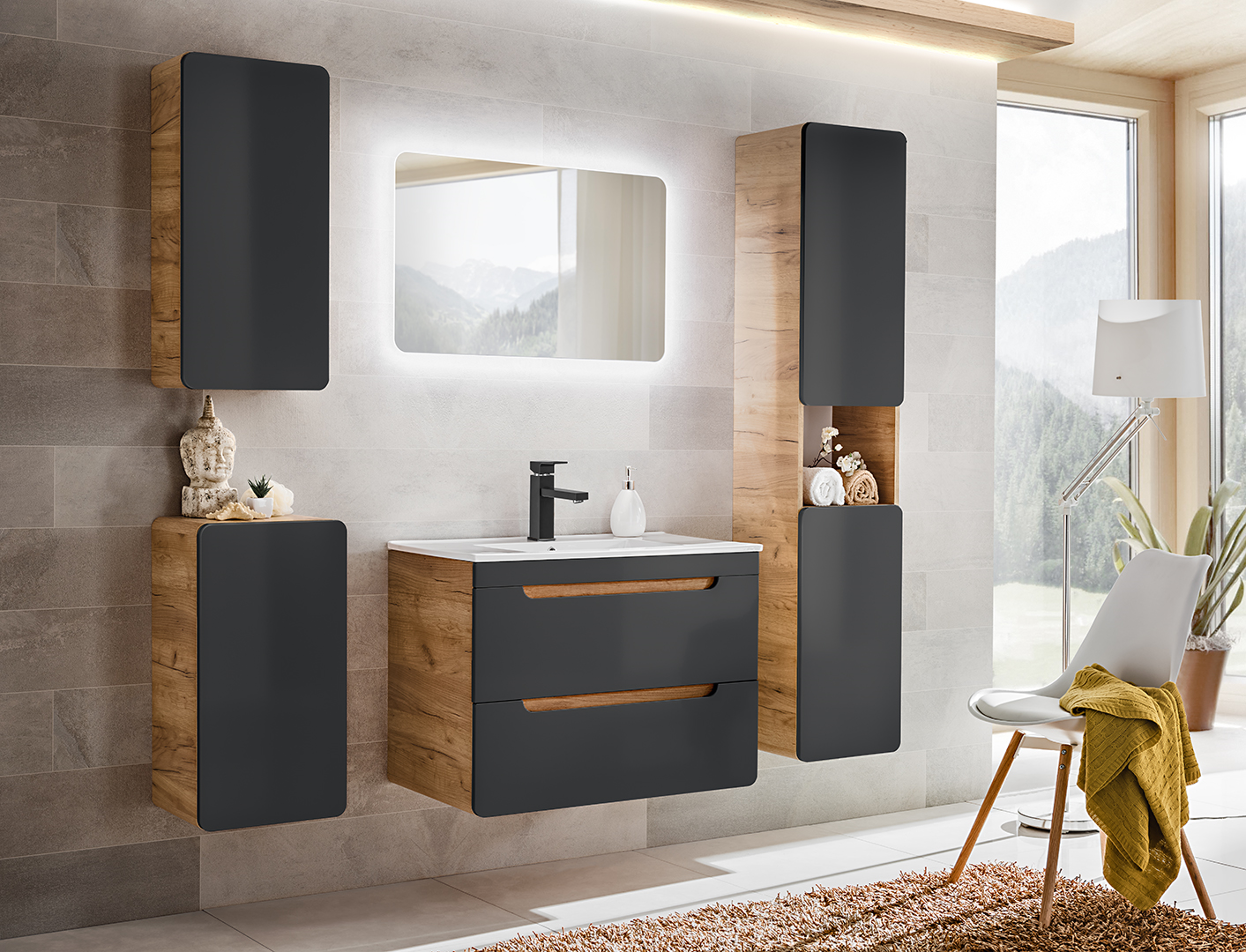 Szafka pod umywalkę Aruba 60 Tandem Blum System Comad - 6