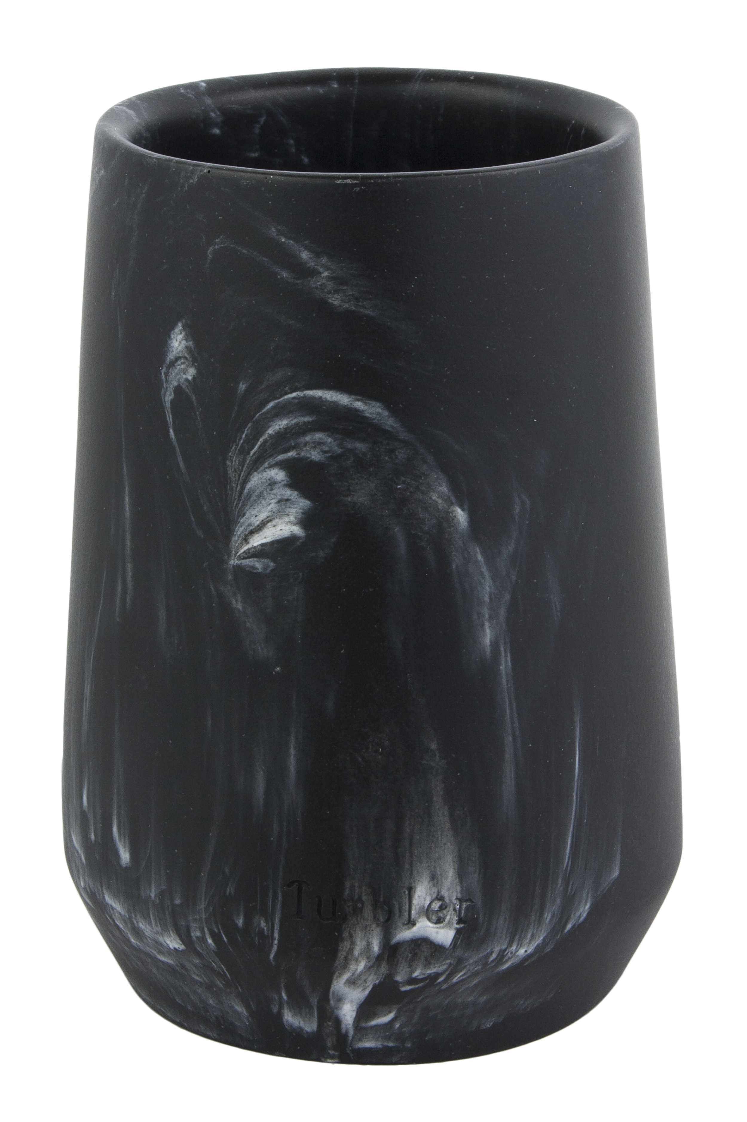 Kubek na szczoteczki do zębów Basalt black marmur