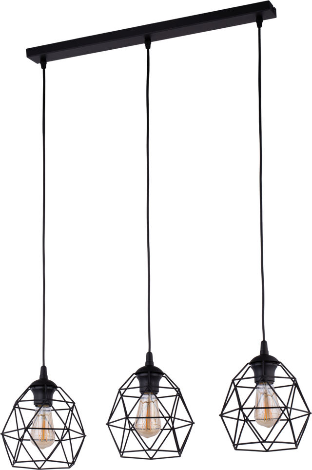 Lampa wisząca Galaxy czarna 3 x E27 TK Lighting