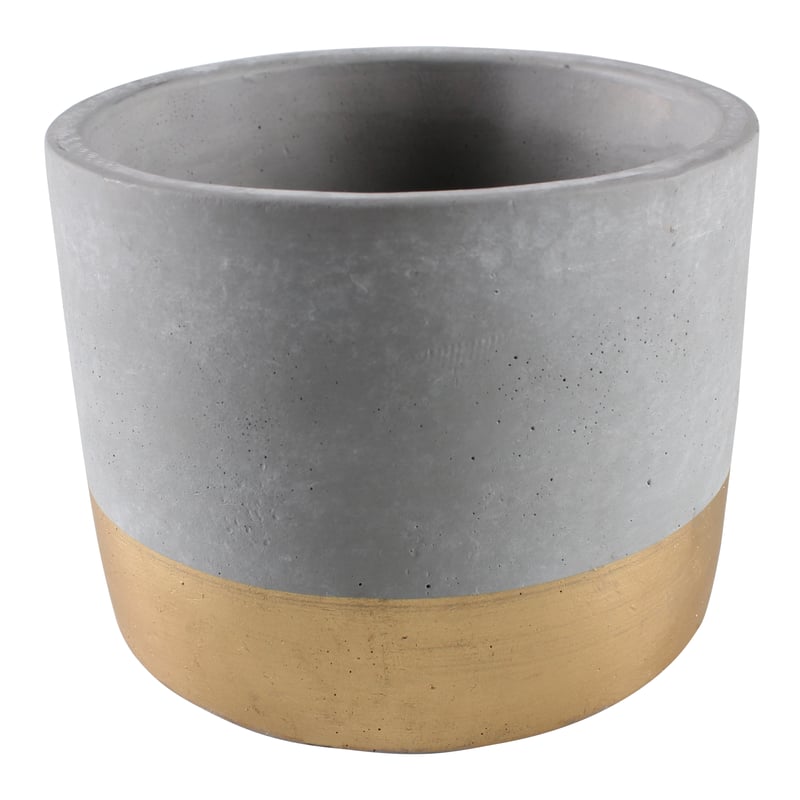 Osłonka doniczki cementowa Enar 25cm szara Splendid