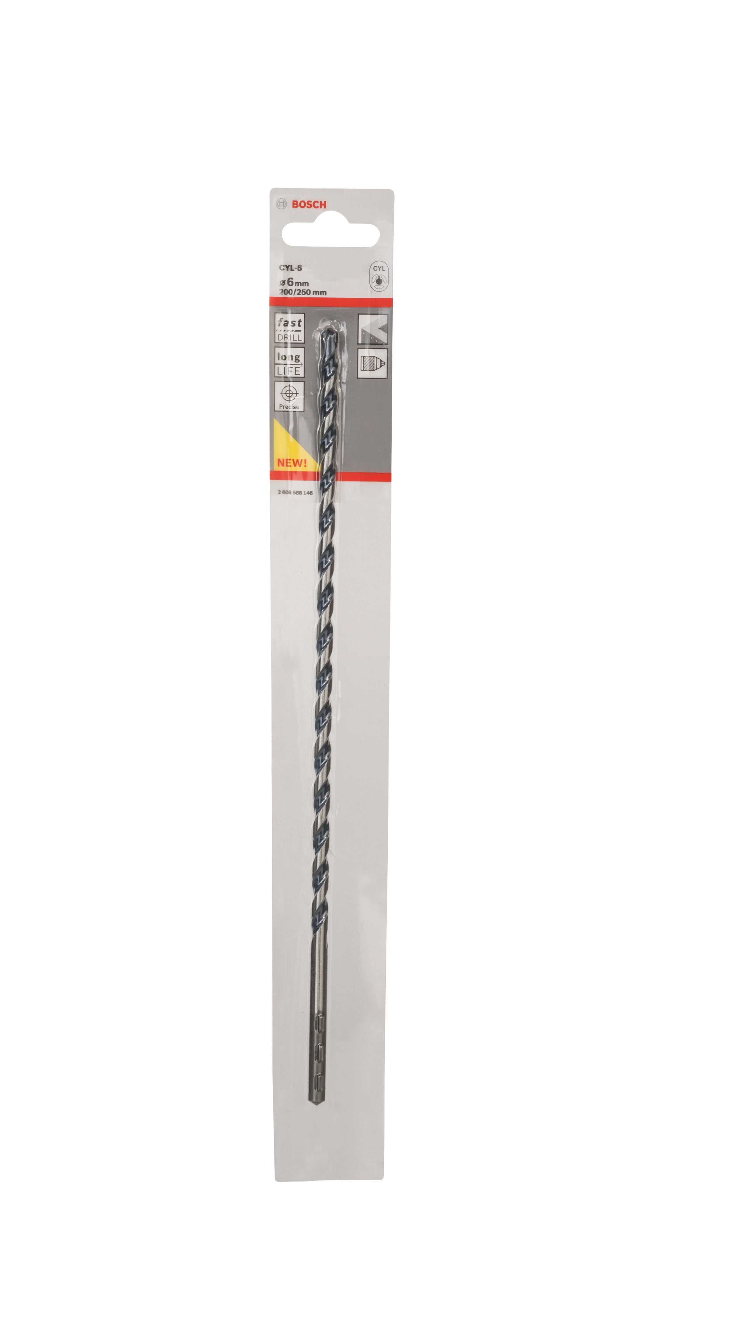 Wiertło do betonu 6X200X250 mm BOSCH - 2