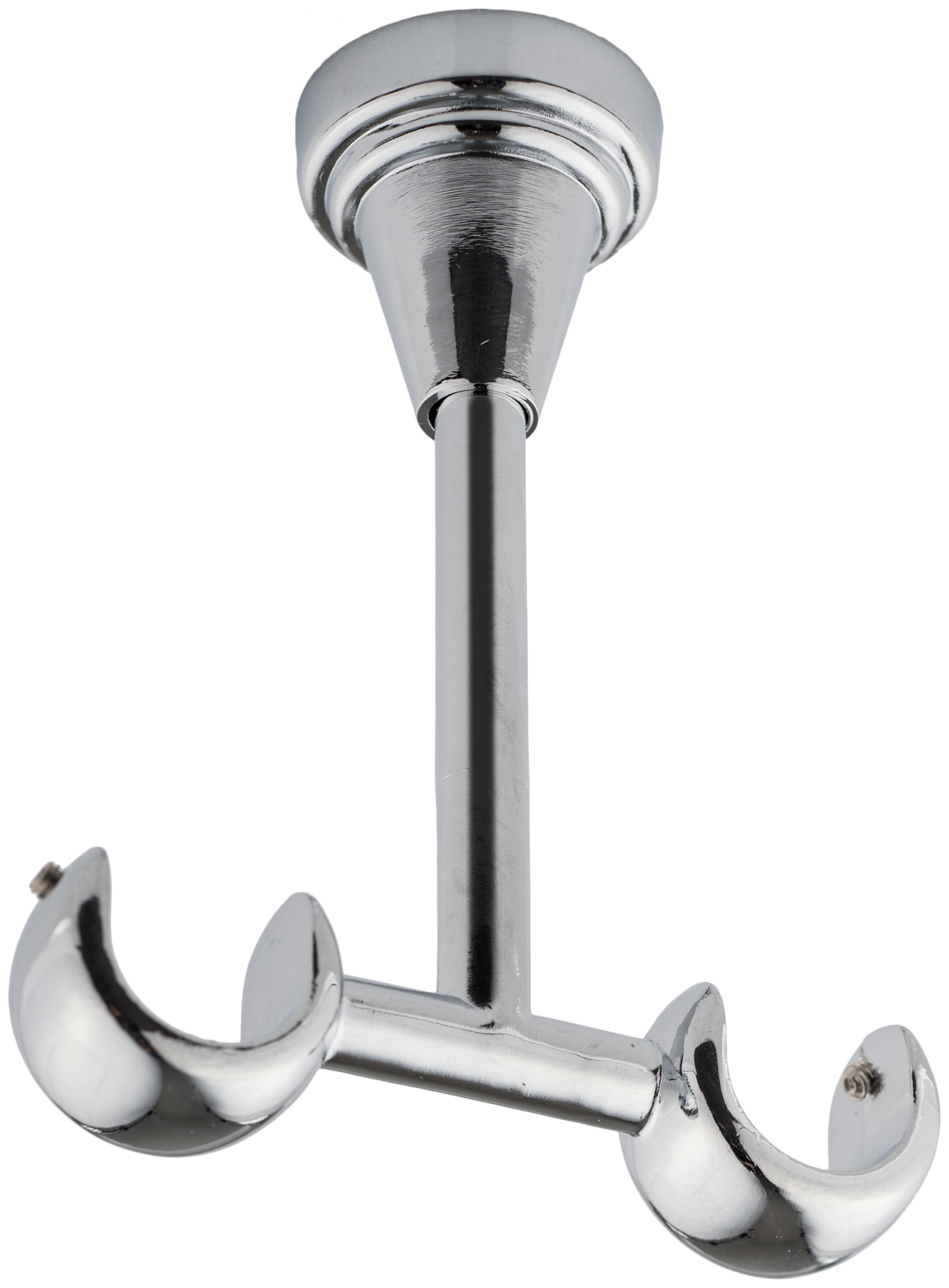 Wspornik do karnisza 19 mm sufitowy podwójny chrom 150 mm Inspire