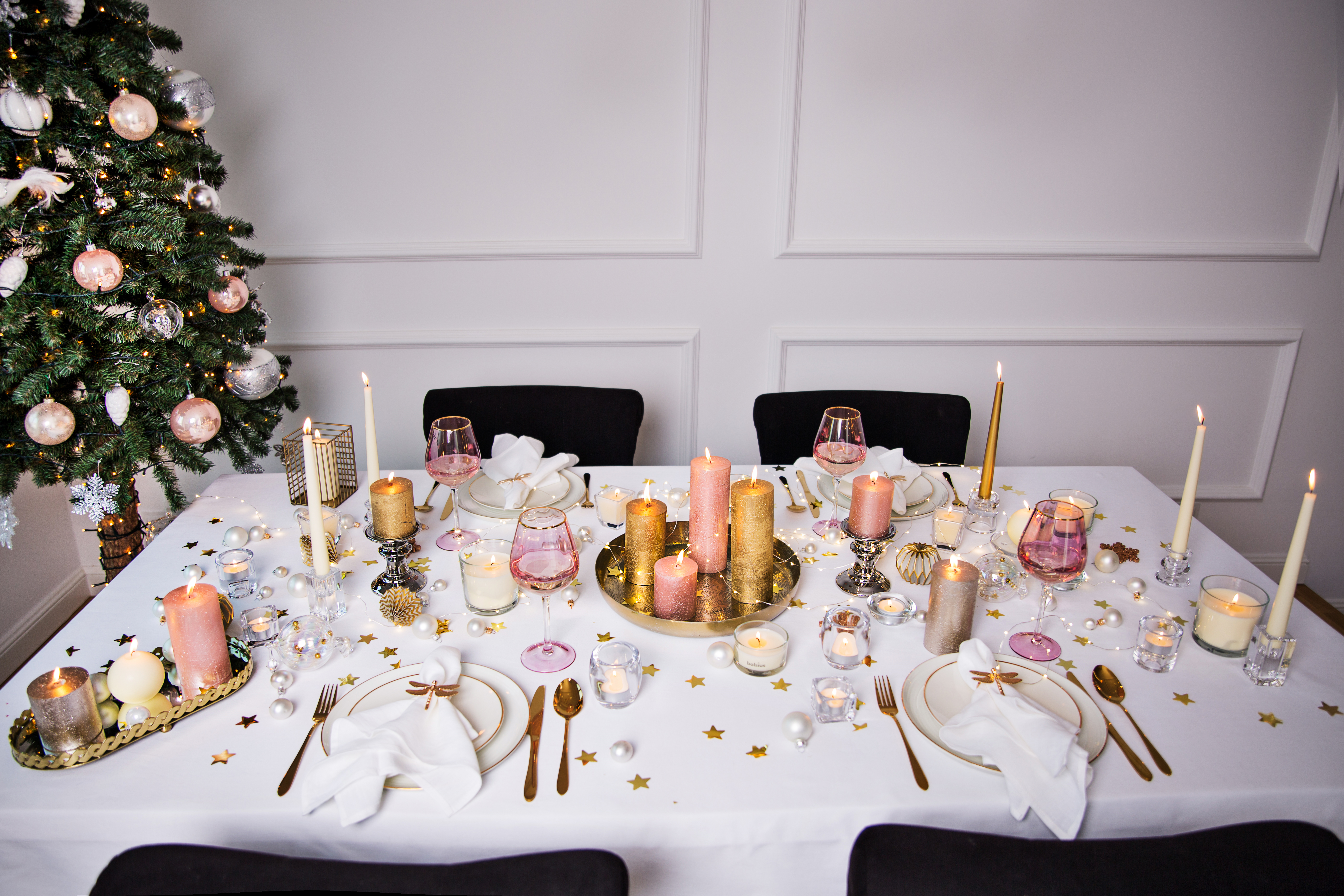 Świeca szpica złota Bolsius - 4