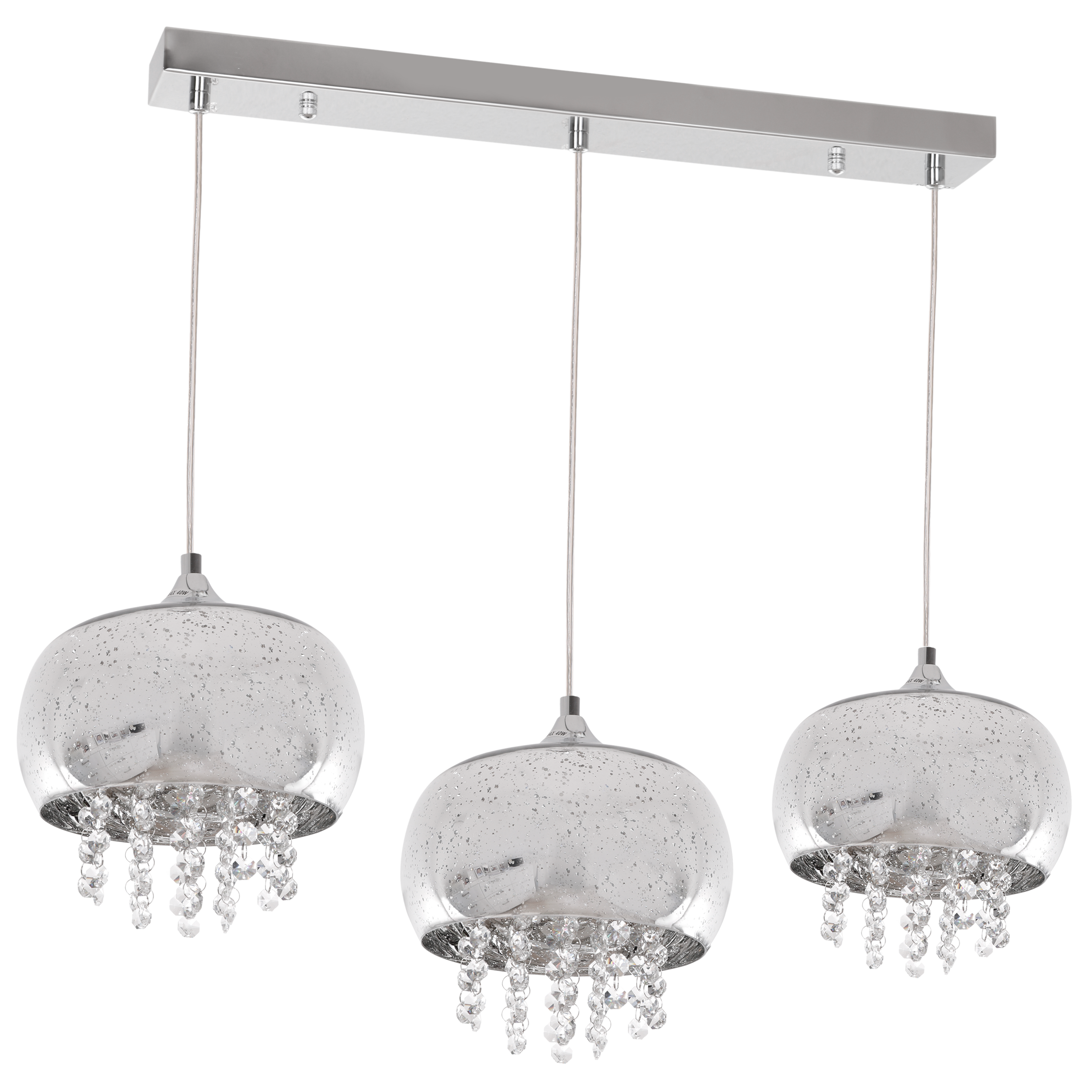 Lampa wisząca Starlight chrom 3 x E24 Milagro