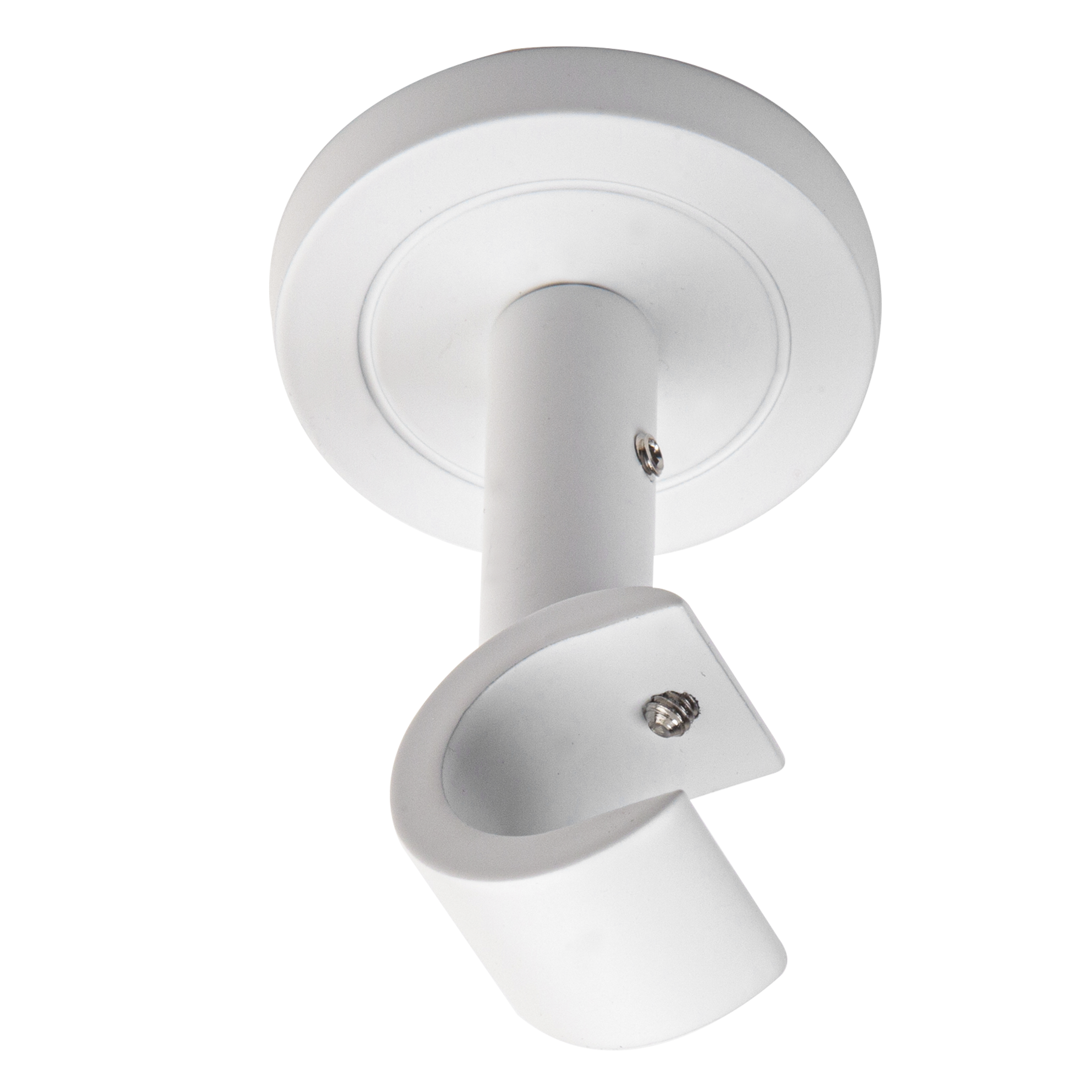 Wspornik do karnisza 19 mm sufitowy pojedynczy biały mat 80 mm Inspire