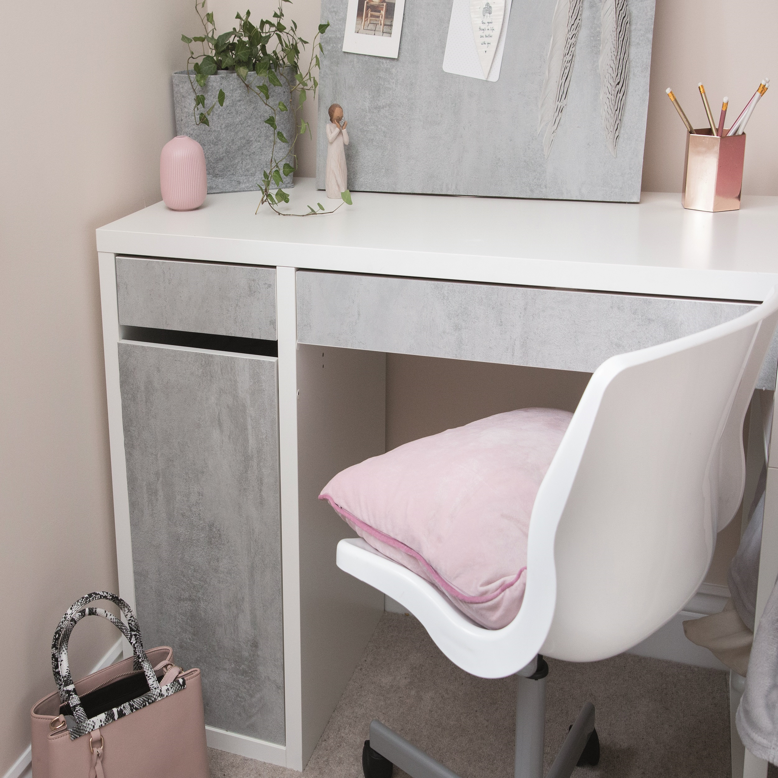 Okleina Concrete szara 45 x 200 cm imitująca beton - 5