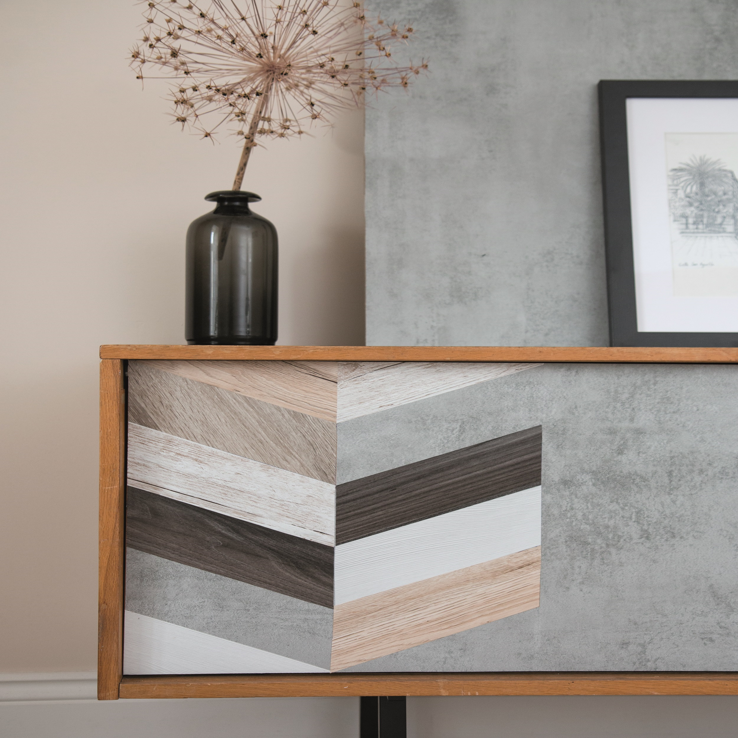 Okleina Concrete szara 45 x 200 cm imitująca beton - 2