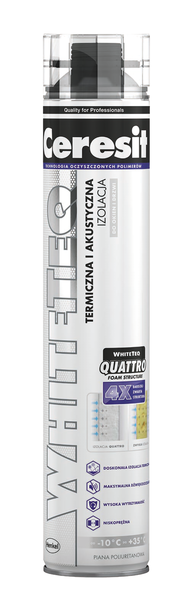 Pianka poliuretanowa White Teq 650 ml Ceresit