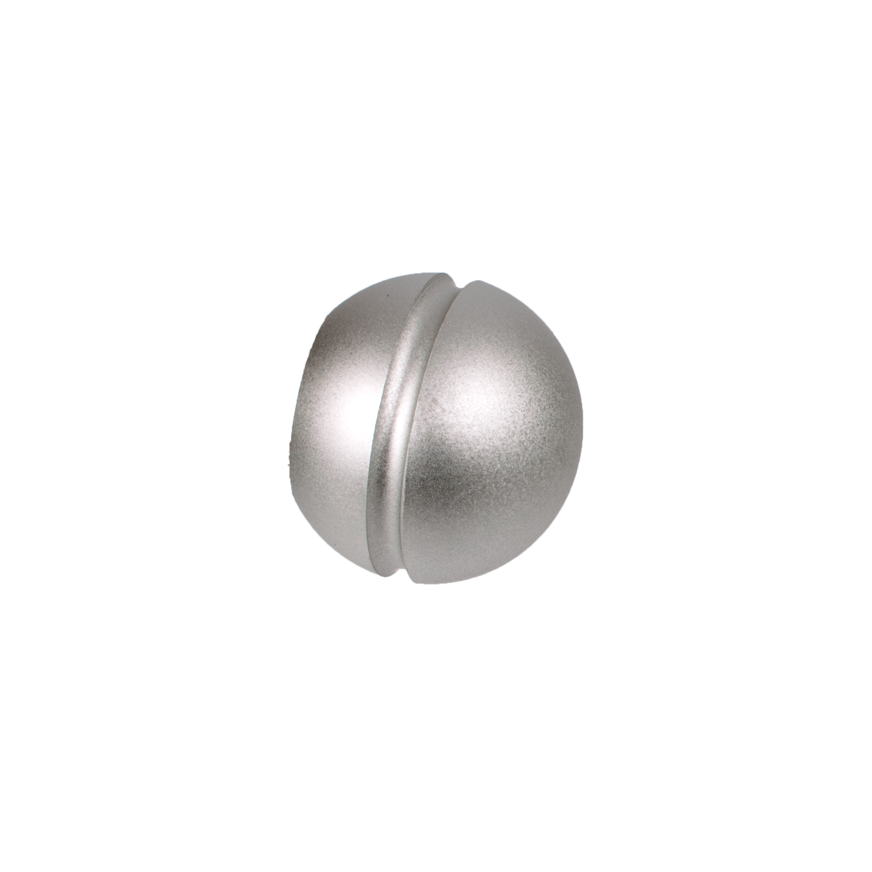 Końcówka do karnisza Kulka srebrna inox 20 mm