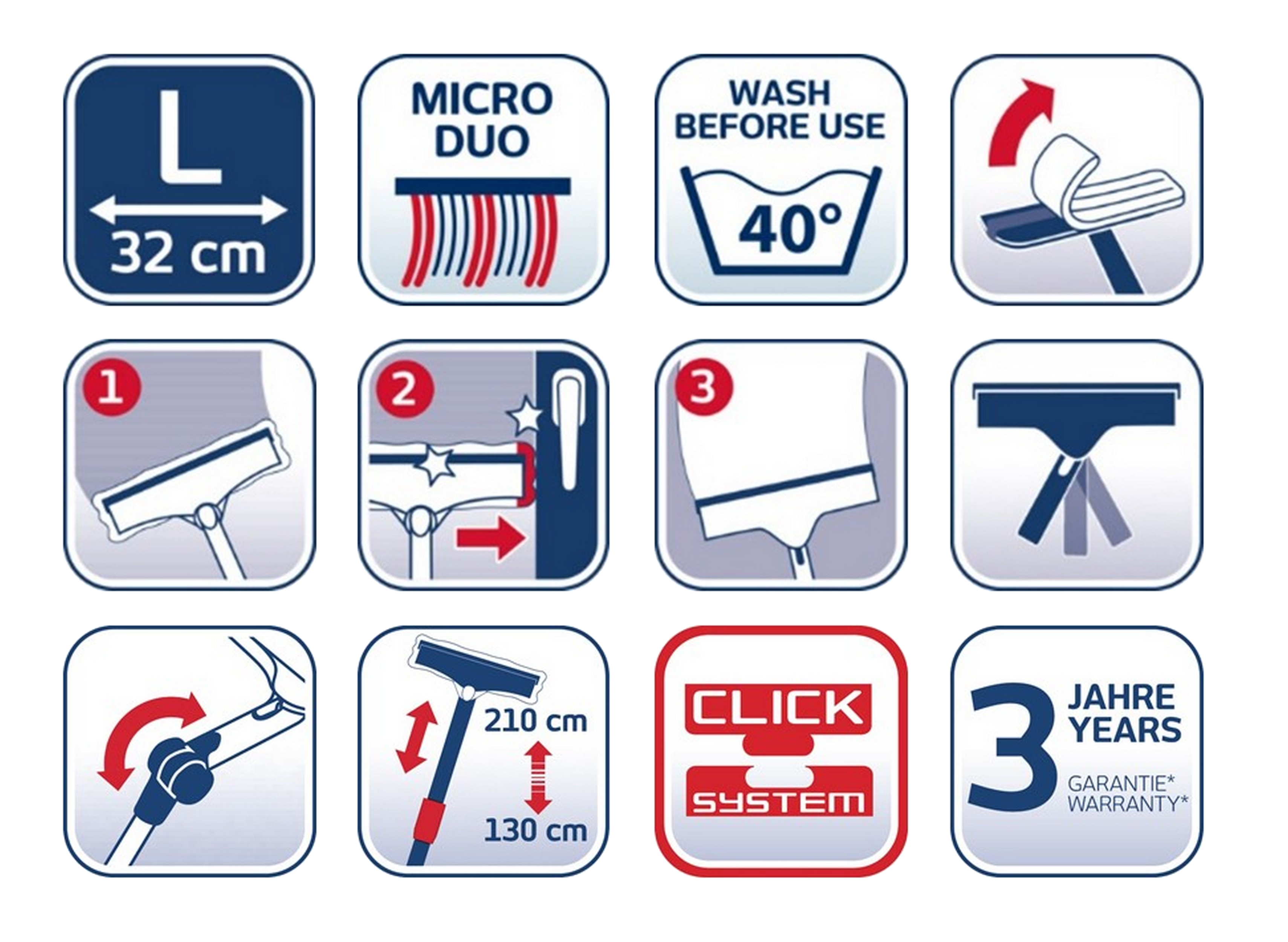 Myjka do szyb teleskopowa Window & Frame Cleaner L LEIFHEIT - 4