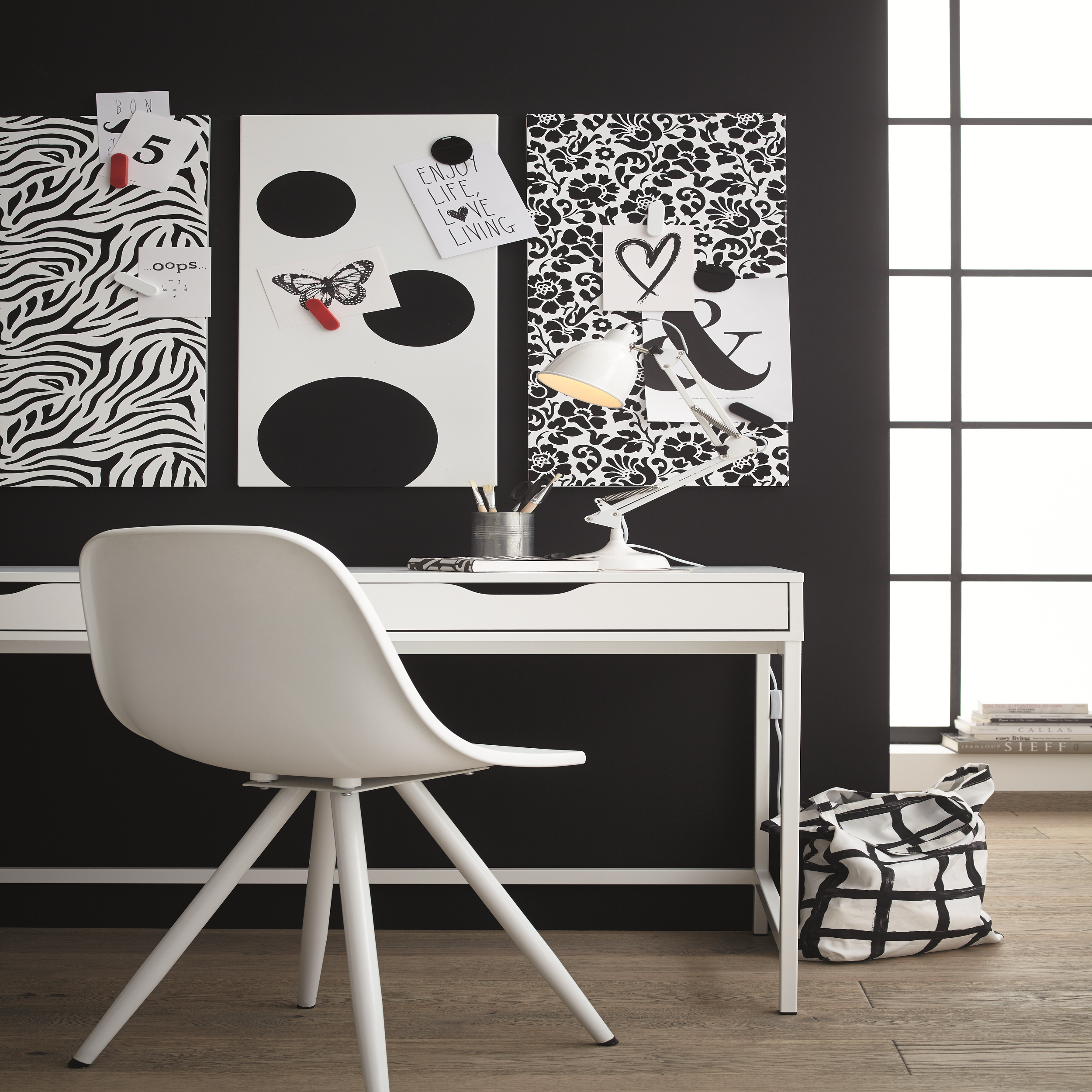 Okleina jednolita czarna 45 x 200 cm matowa - 2