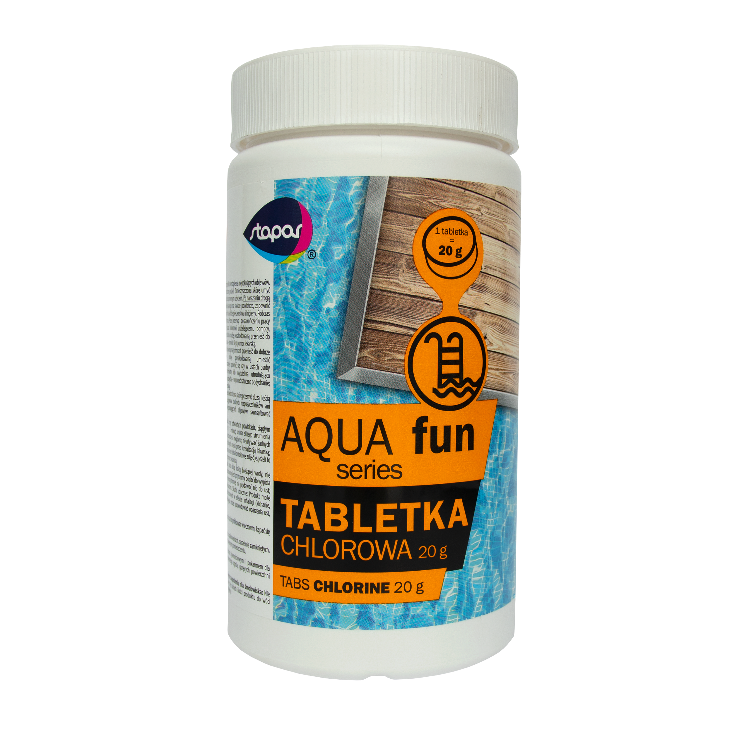 Tabletki chlorowe 50szt. 20g 1kg Aqua fun Stapar