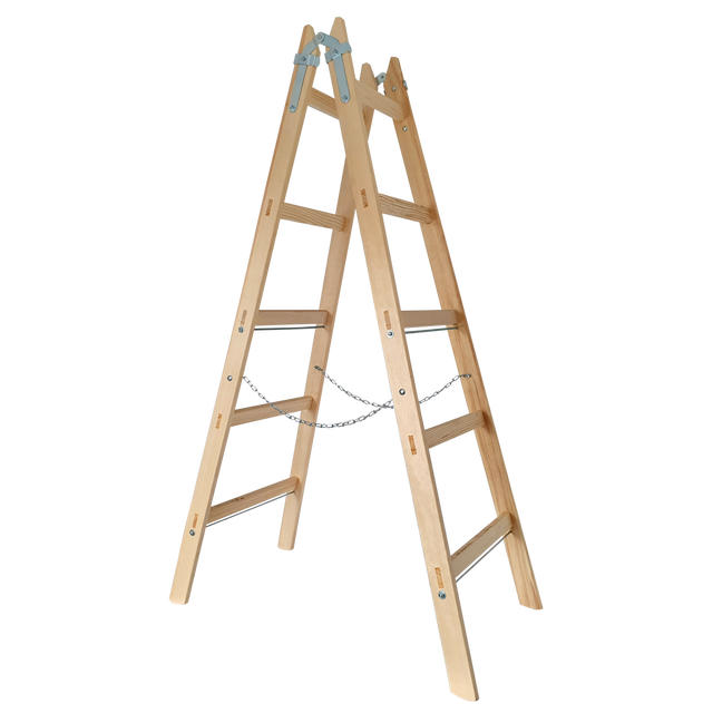 Drabina drewniana 2 x 5 stopni