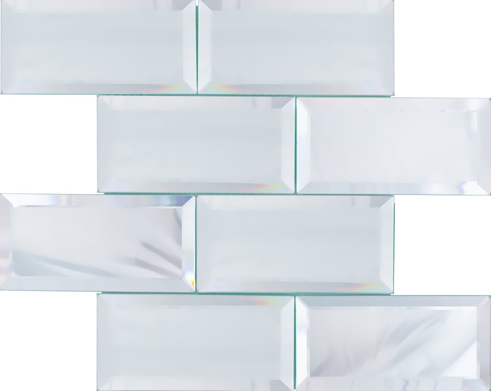 Mozaika Metro Big Mirror Silver 29.8x29.8 Euroceramika