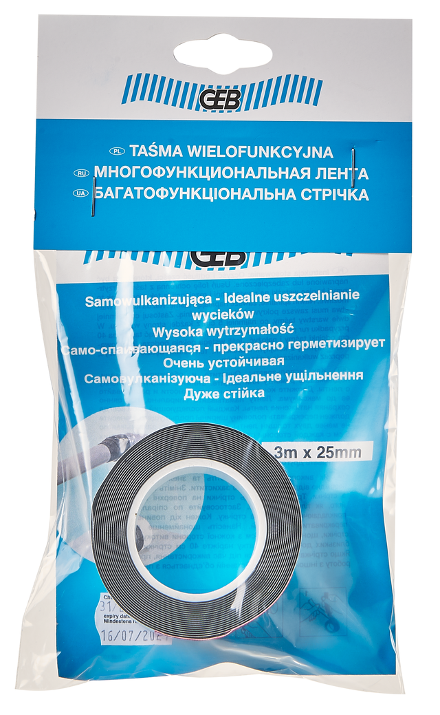 Taśma samowulkanizująca DO WYCIEKÓW 25 mm / 5M GEB