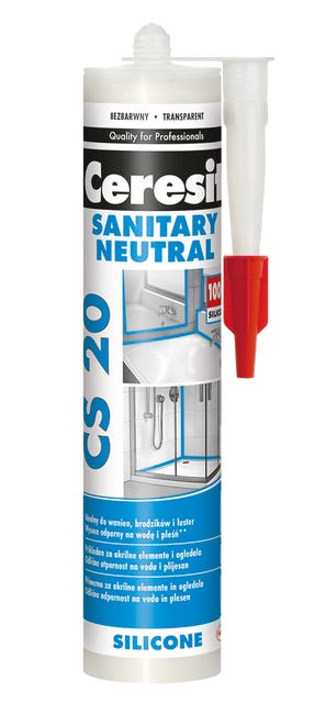 Silikon sanitarny neutralny cs20 280ml transparentny ceresit 82644091