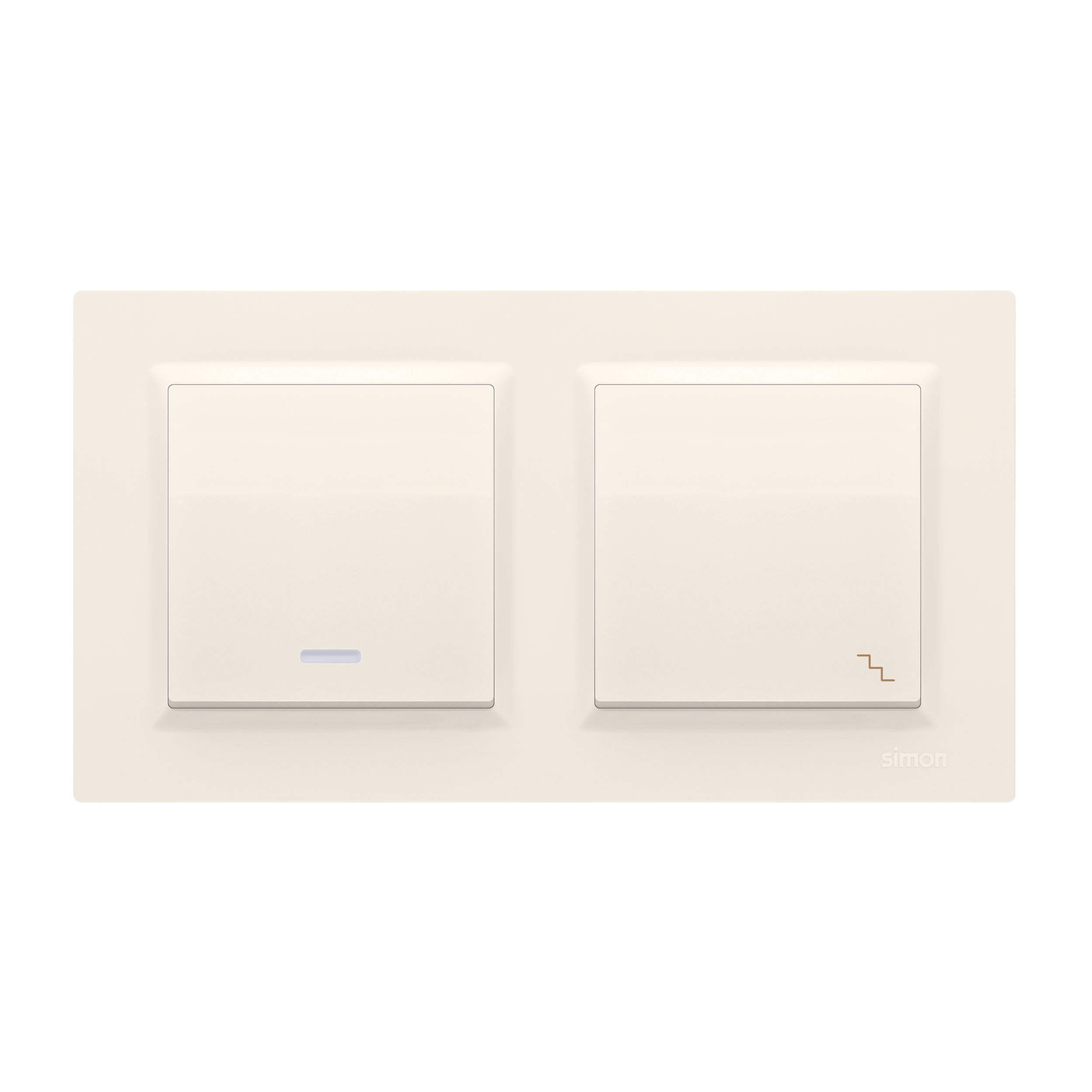 Włącznik pojedynczy schodowy SIMON 10 biały SIMON - 2