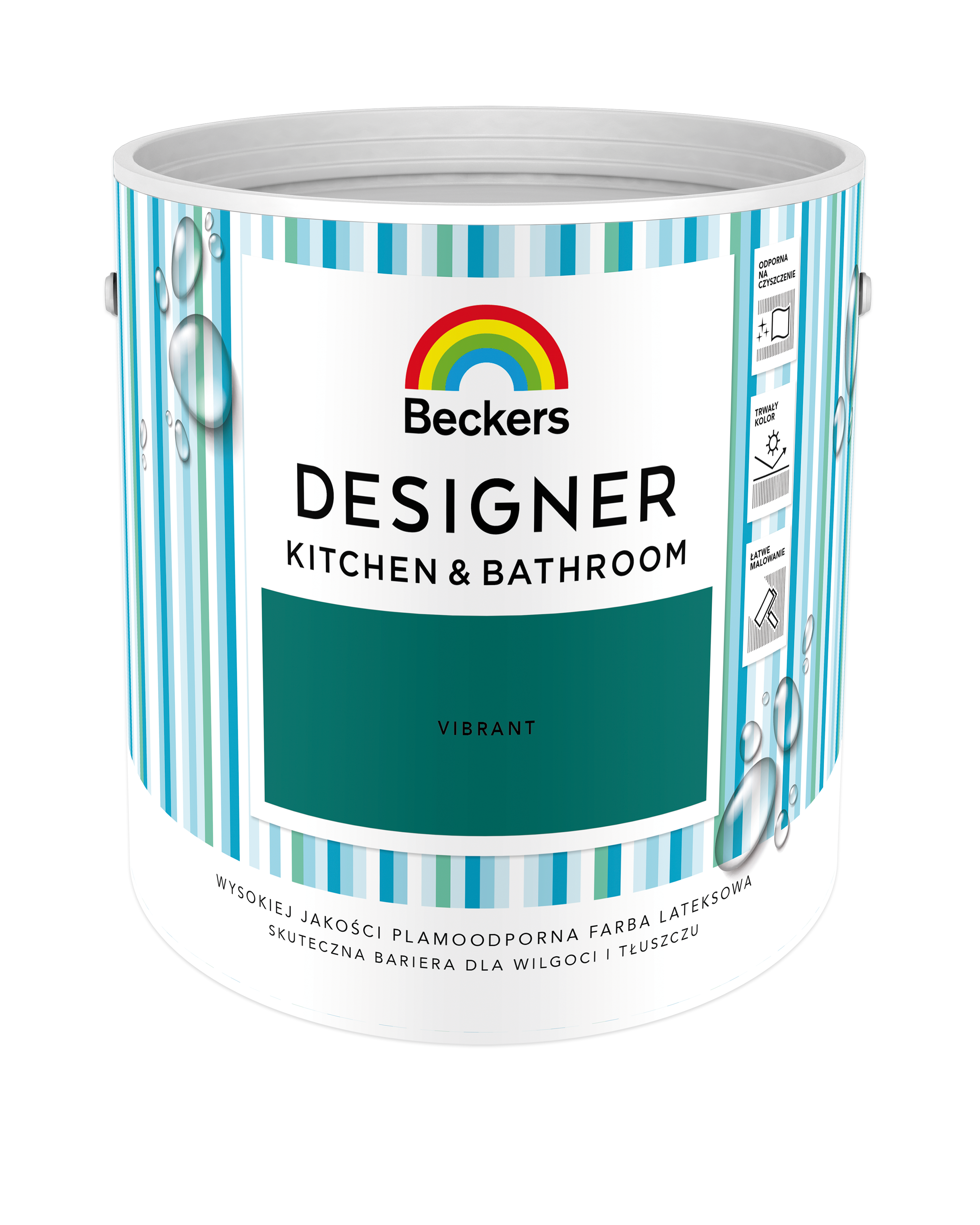 Farba Beckers Designer Kitchen &amp; Bathroom Vibrant 2.5 l
