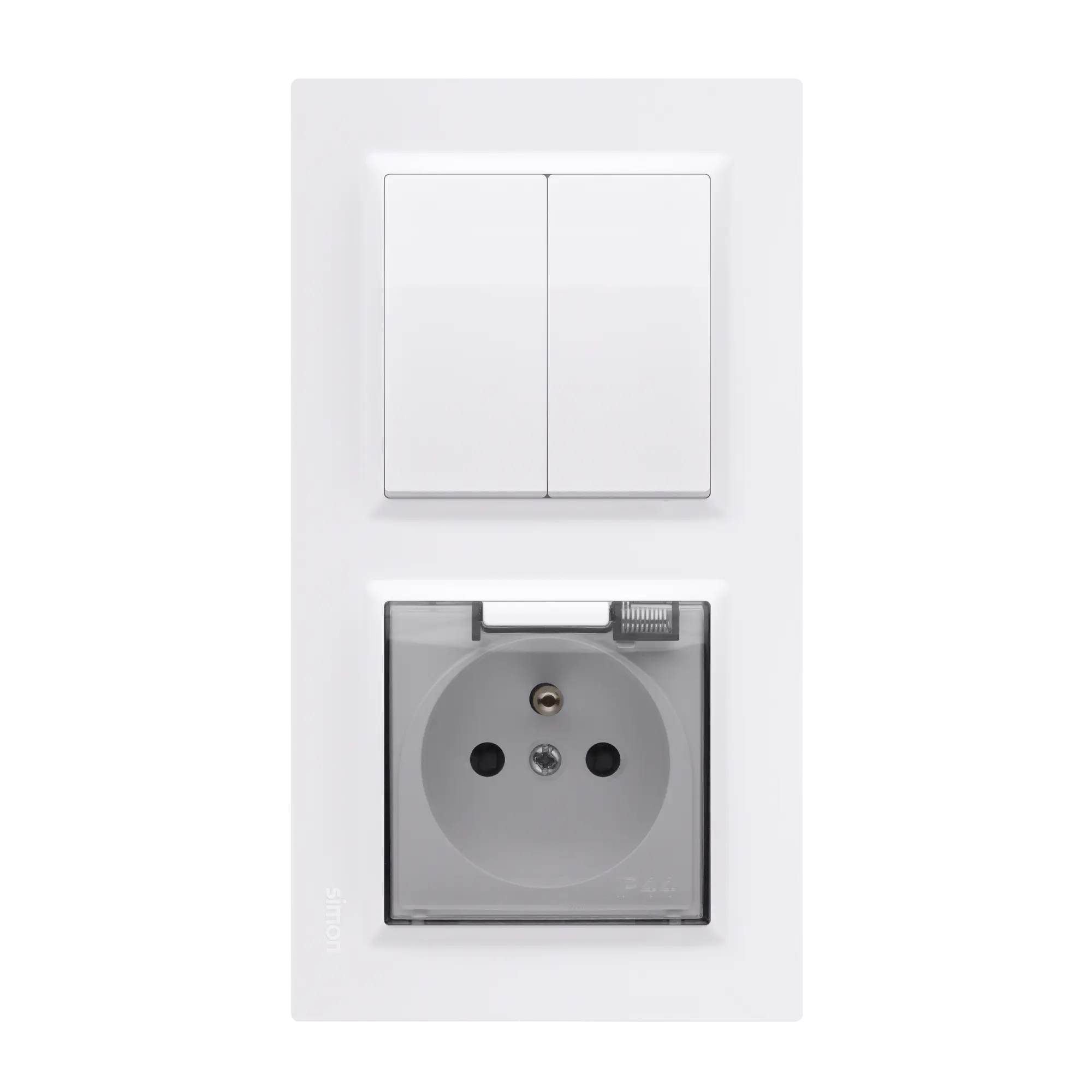 Włącznik podwójny SIMON 10 Biały SIMON - 3