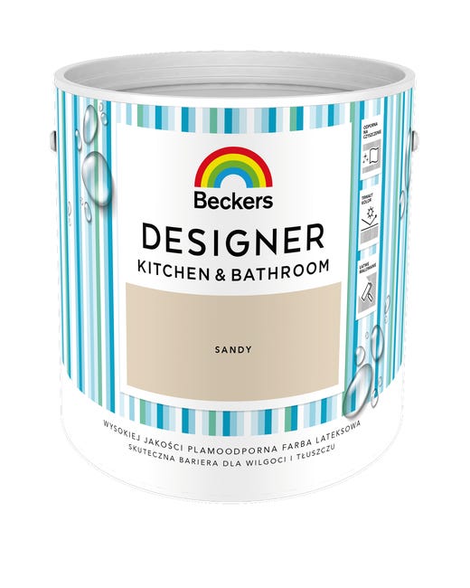 Farba beckers designer kitchen bathroom sandy 2 5 l 82578464