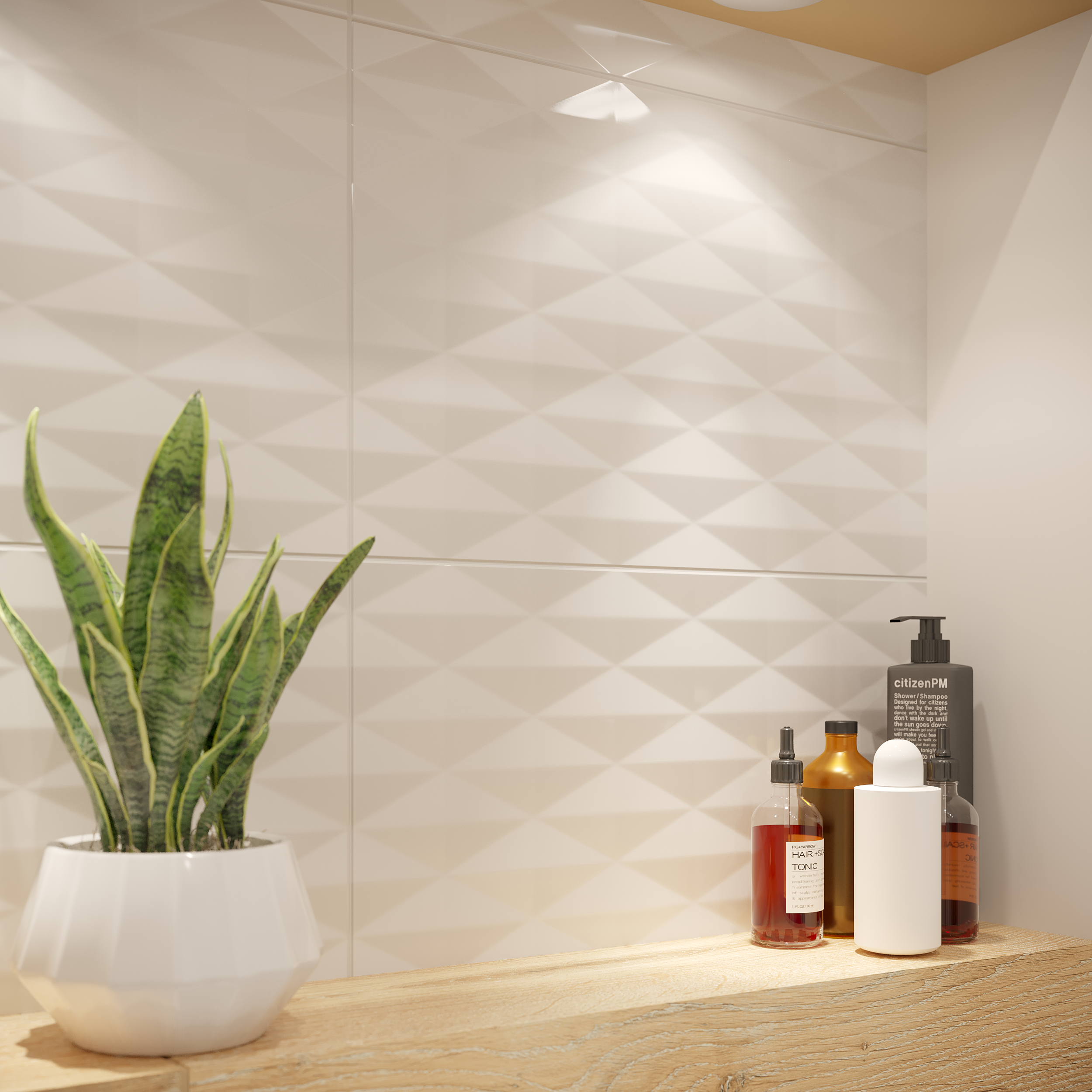 Gres szkliwiony Univero White 29.8x29.8 Cersanit - 15