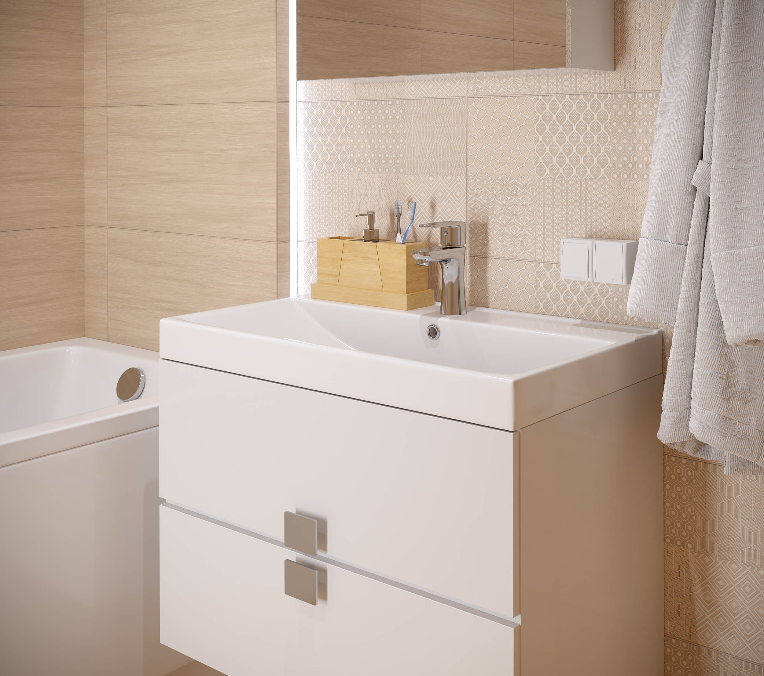 Wanna prostokątna Lorena 160 x 70 Cersanit - 4