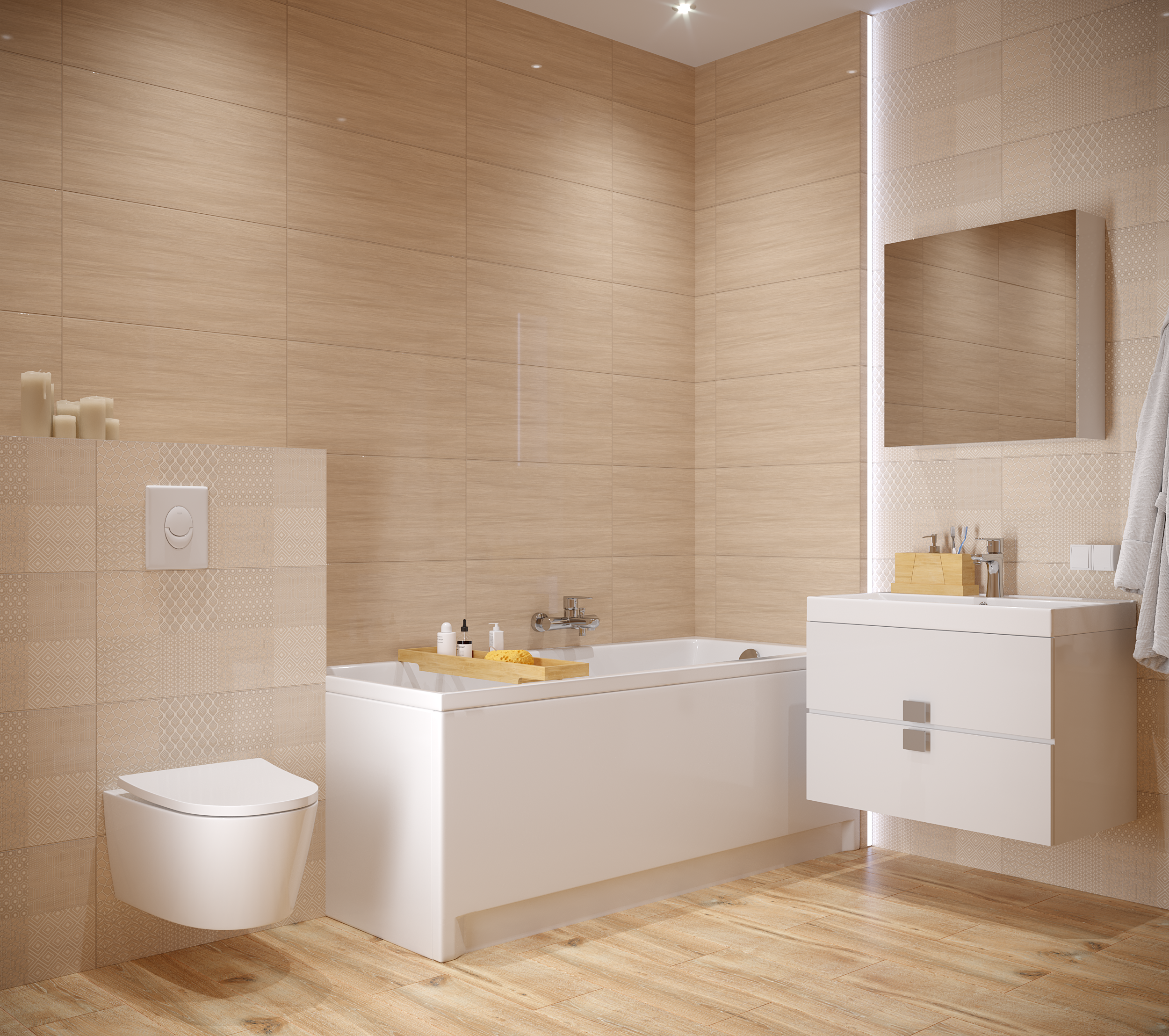 Wanna prostokątna Lorena 160 x 70 Cersanit - 3