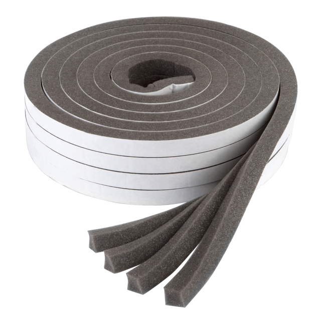 Uszczelka garażowa izolacyjna samoprzylepna 3-17 mm / 15 m szara AXTON