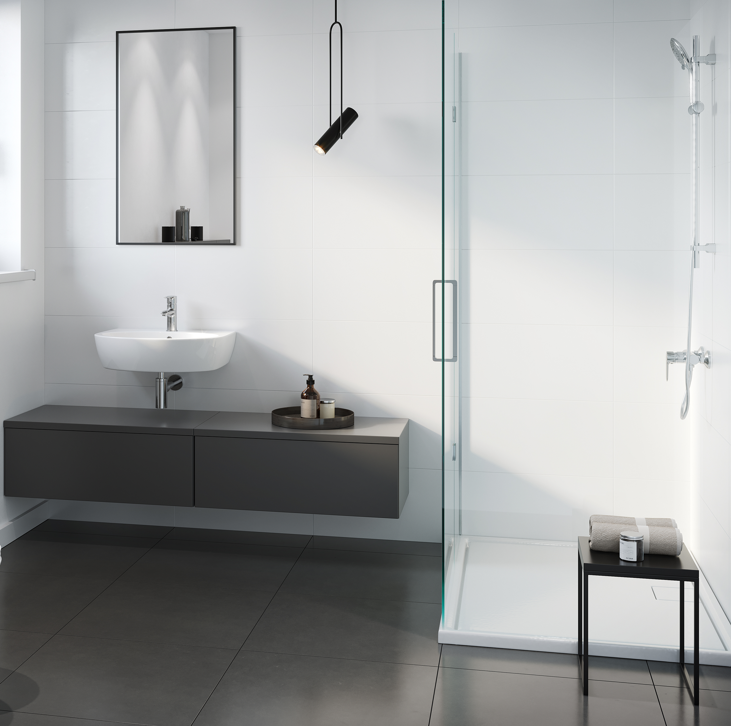 Umywalka ceramiczna Parva 50 x 40 Z/0 Cersanit - 2