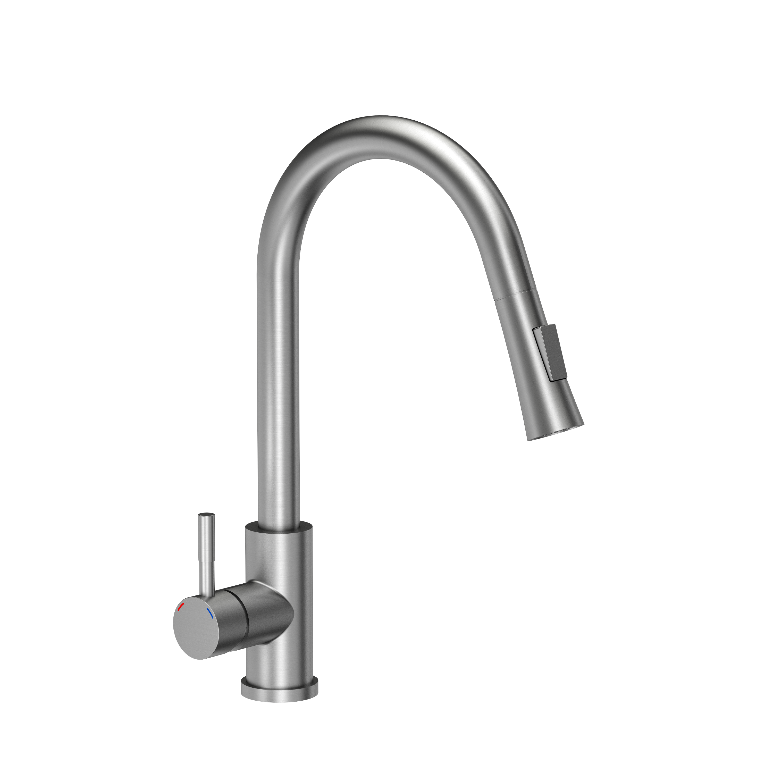 Bateria kuchenna z wyciąganą wylewką U 40 cm Erica Stal Quadron