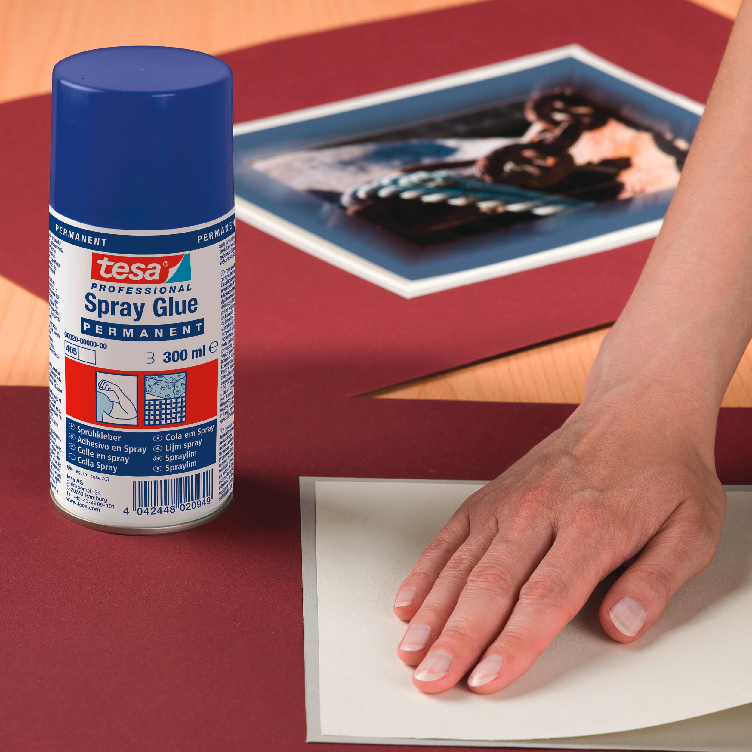 Klej w sprayu PERMANENT 300 ml TESA - 4