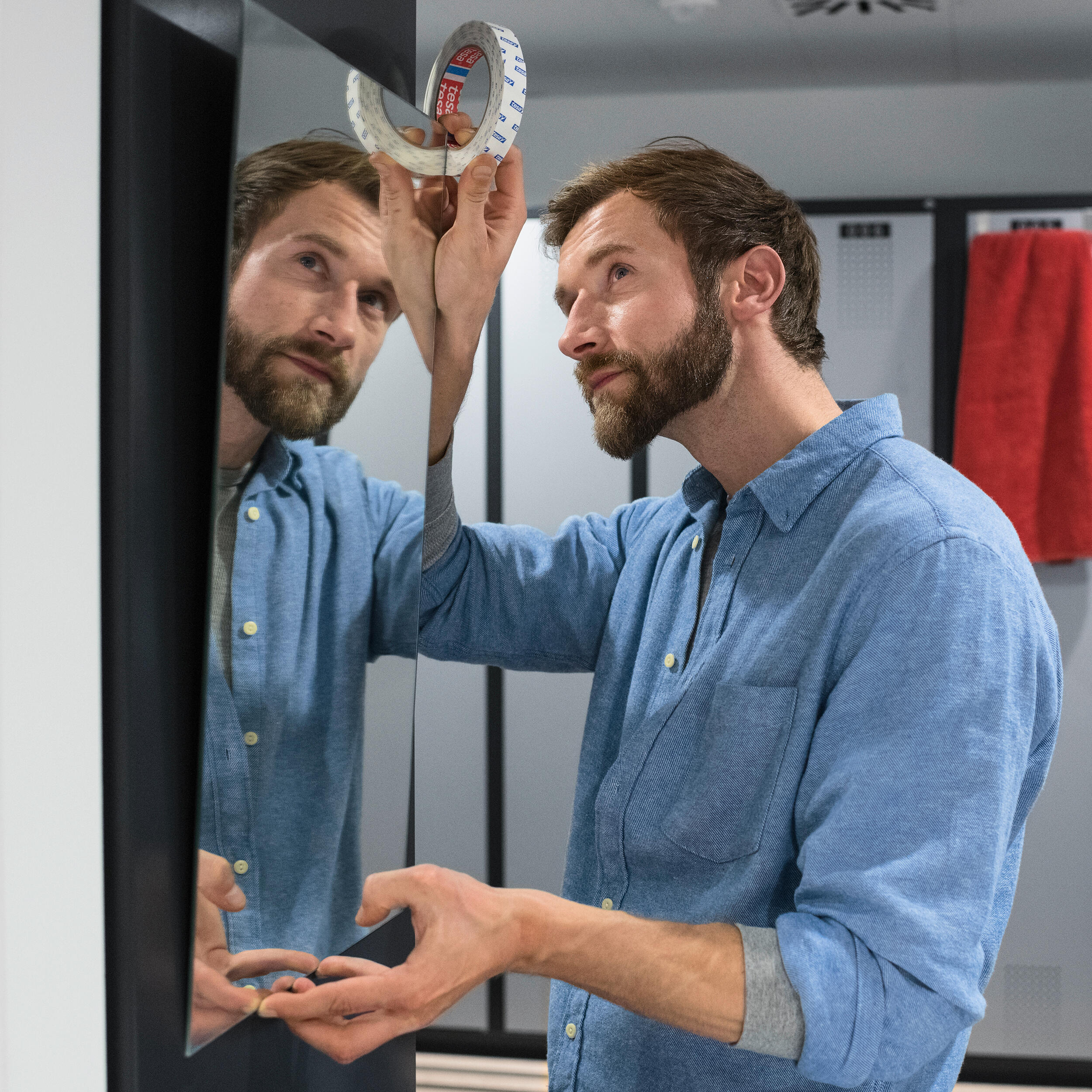 Taśma dwustronna montażowa POWERBOND do luster 5 m x 38 mm TESA - 9